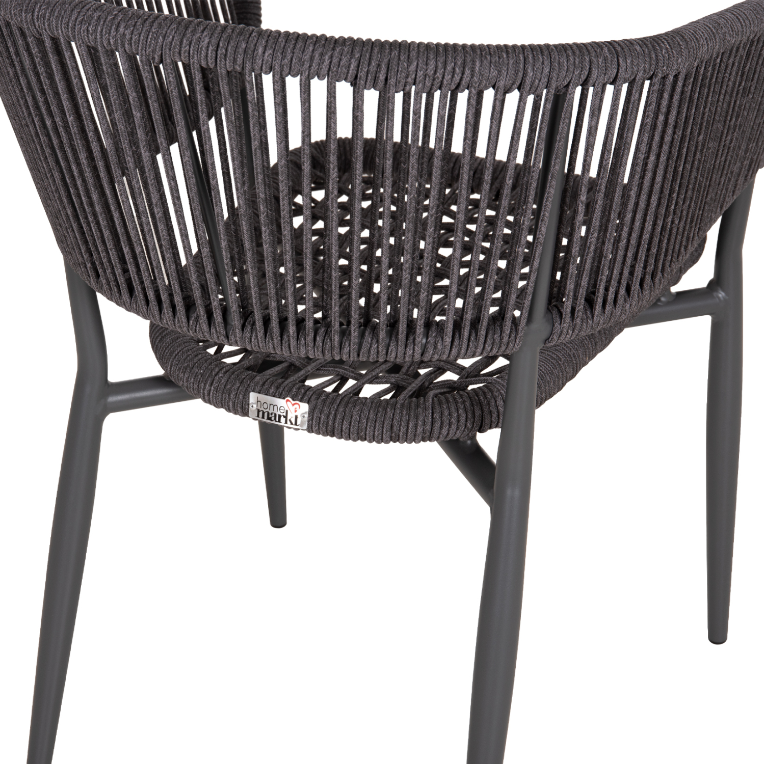 ΠΟΛΥΘΡΟΝΑ ΑΛΟΥΜΙΝΙΟΥ EULO HM5783.21 ΓΚΡΙ-TWISTED RATTAN ΓΚΡΙ 57x63x77Υεκ. 10