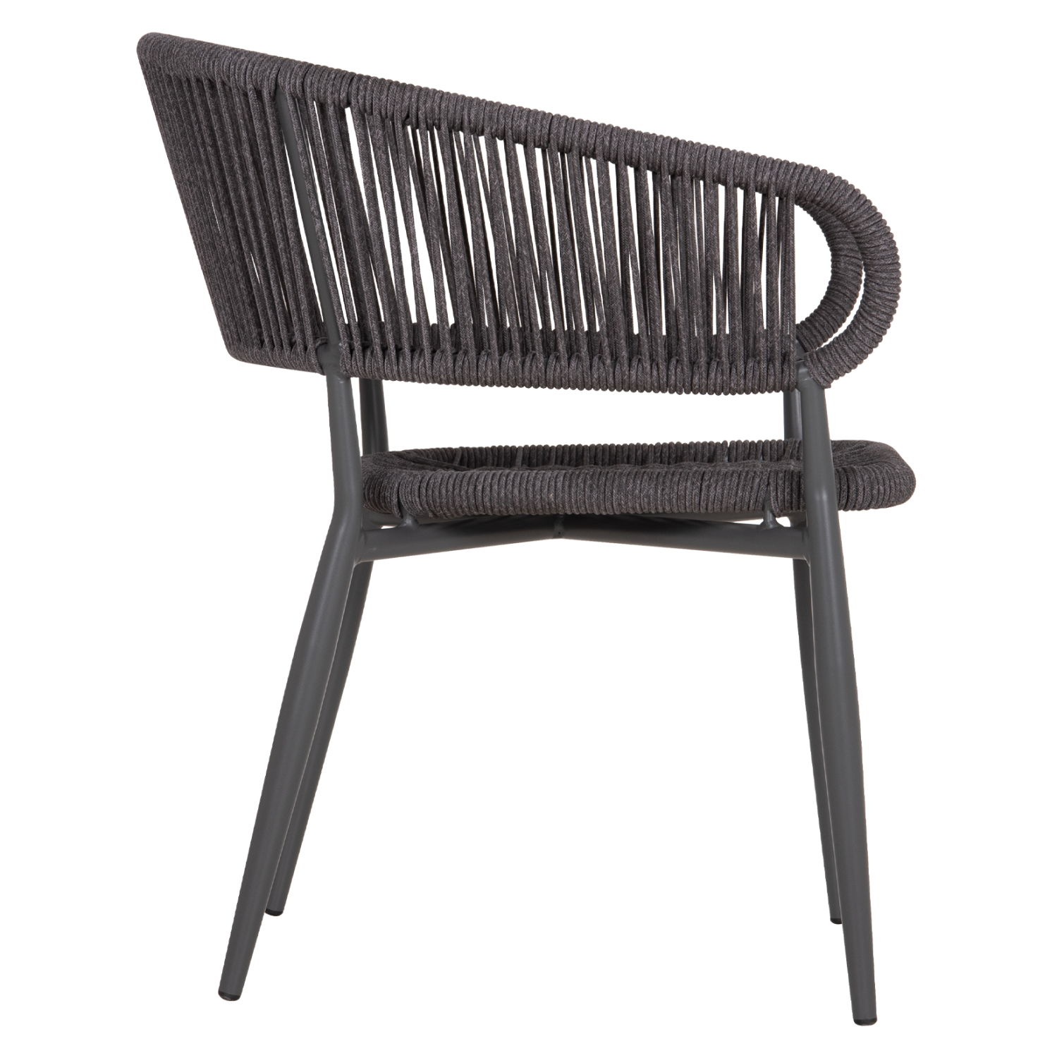 ΠΟΛΥΘΡΟΝΑ ΑΛΟΥΜΙΝΙΟΥ EULO HM5783.21 ΓΚΡΙ-TWISTED RATTAN ΓΚΡΙ 57x63x77Υεκ. 4