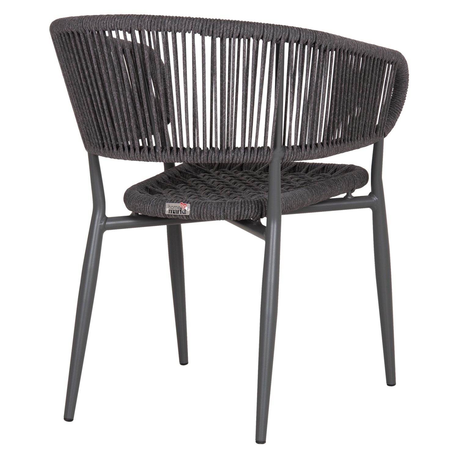 ΠΟΛΥΘΡΟΝΑ ΑΛΟΥΜΙΝΙΟΥ EULO HM5783.21 ΓΚΡΙ-TWISTED RATTAN ΓΚΡΙ 57x63x77Υεκ. 5