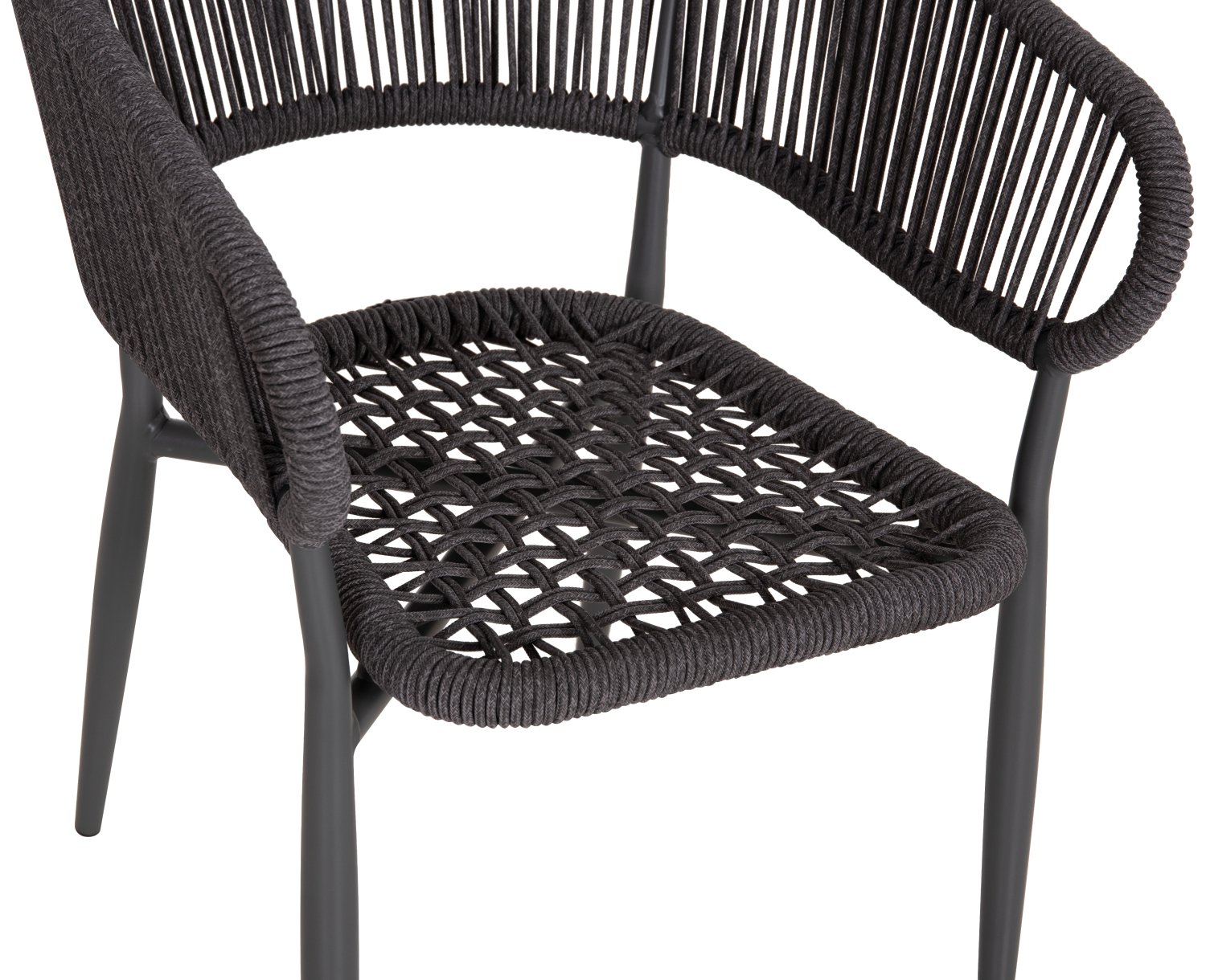 ΠΟΛΥΘΡΟΝΑ ΑΛΟΥΜΙΝΙΟΥ EULO HM5783.21 ΓΚΡΙ-TWISTED RATTAN ΓΚΡΙ 57x63x77Υεκ. 8