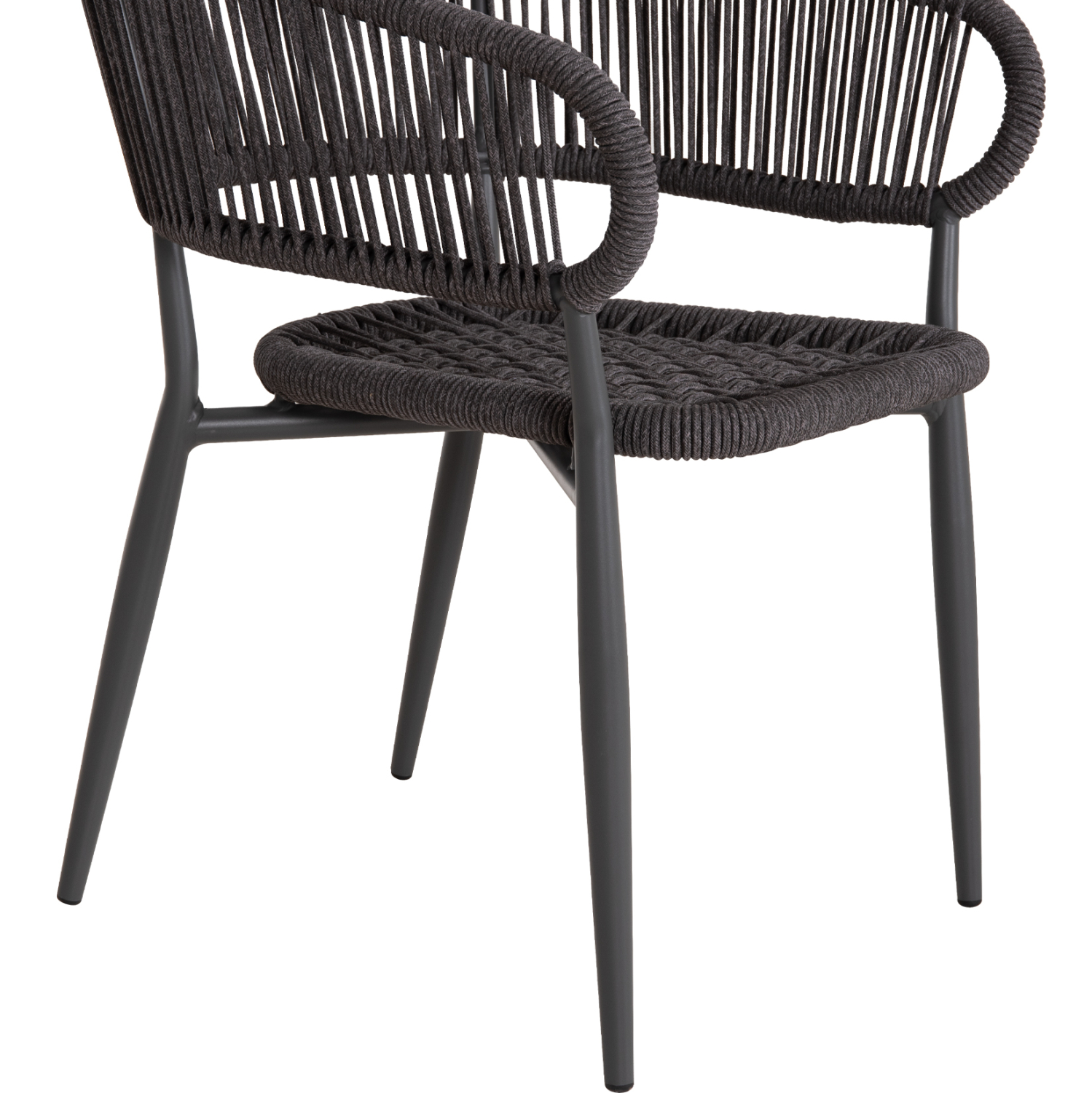 ΠΟΛΥΘΡΟΝΑ ΑΛΟΥΜΙΝΙΟΥ EULO HM5783.21 ΓΚΡΙ-TWISTED RATTAN ΓΚΡΙ 57x63x77Υεκ. 9