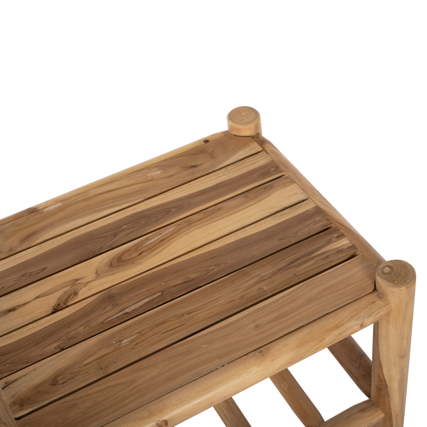 ΣΕΤ ΣΑΛΟΝΙ 4ΤΜΧ EDDARD HM9340 ΑΠΟ ΜΑΣΙΦ ΞΥΛΟ TEAK  ΦΥΣΙΚΟ - ΛΕΥΚΟ 10