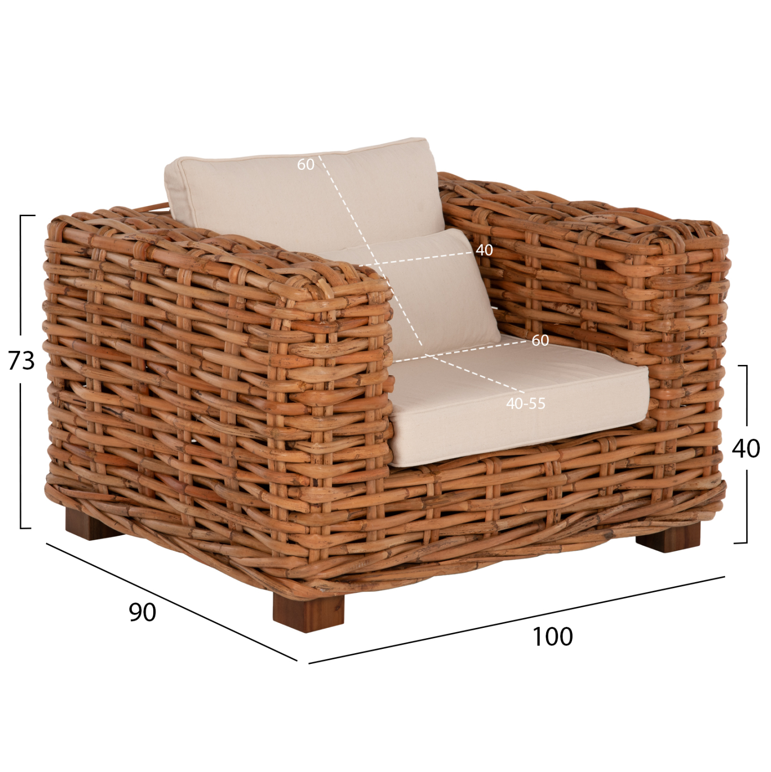 ΣΕΤ ΣΑΛΟΝΙ ΕΞ.ΧΩΡΟΥ TROPEL HM9656 4ΤΜΧ ΦΥΣΙΚΟ RATTAN-ΞΥΛΟ ΜΑΟΝΙ-ΛΕΥΚΑ ΜΑΞΙΛΑΡΙΑ 3