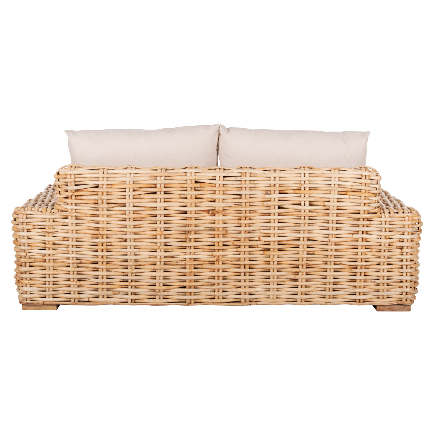 ΚΑΝΑΠΕΣ 2-ΘΕΣΙΟΣ TROPEL HM9809 ΞΥΛΟ MANGO-RATTAN ΦΥΣΙΚΟ-ΛΕΥΚΑ ΜΑΞΙΛΑΡΙΑ 192x88x70-85Υεκ. 6