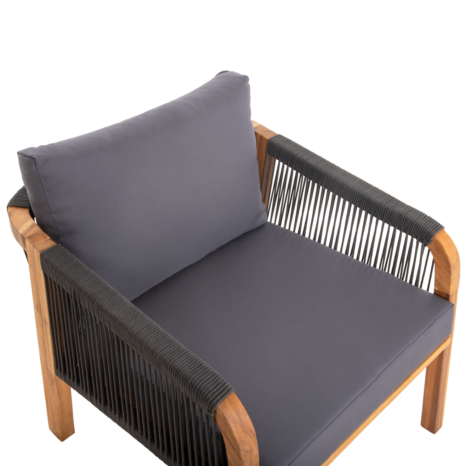 ΣΕΤ ΣΑΛΟΝΙ ΕΞ.ΧΩΡΟΥ 4ΤΜΧ ROSSWELL HM6084.01 ΞΥΛΟ ΑΚΑΚΙΑΣ-ΣΧΟΙΝΙ &amp; ΜΑΞΙΛΑΡΙΑ ΑΝΘΡΑΚΙ 8