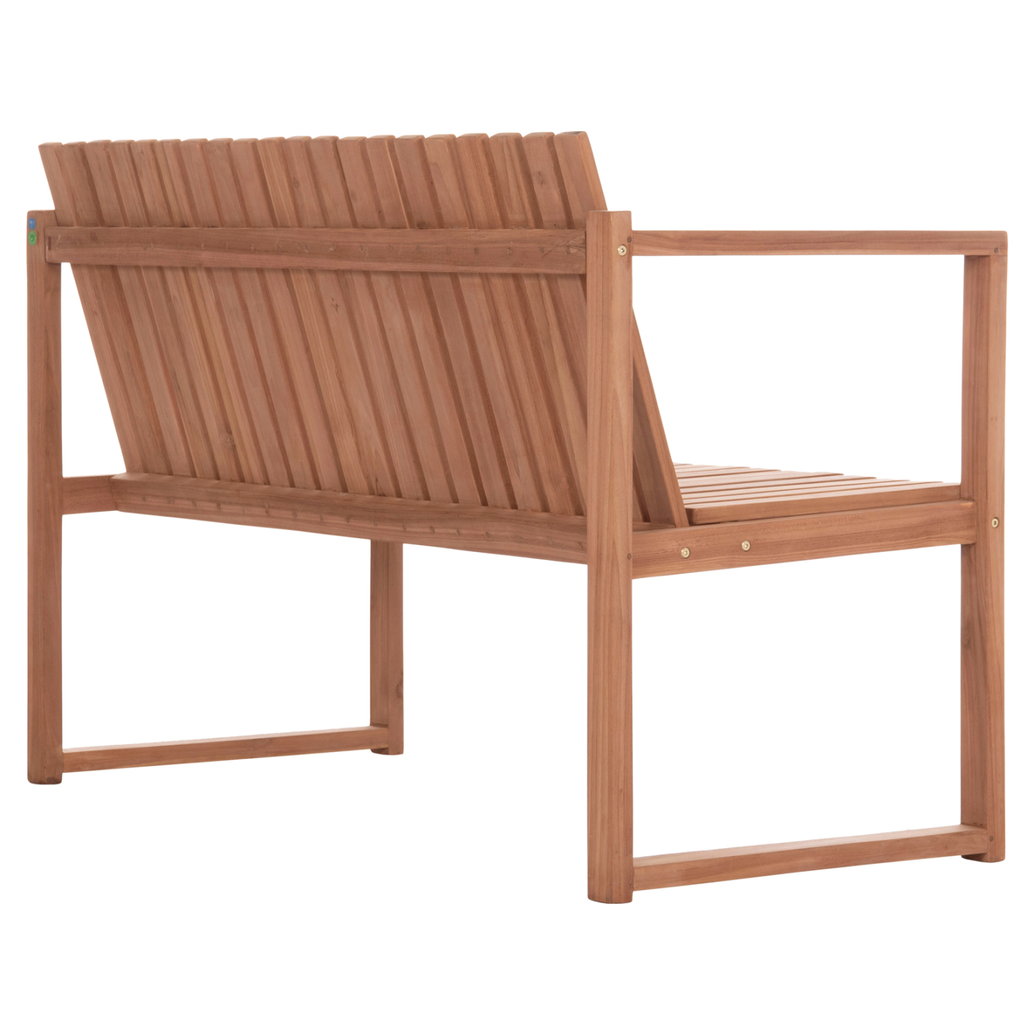 ΠΑΓΚΑΚΙ ΚΗΠΟΥ 2ΘΕΣΙΟ VED HM18124 ΞΥΛΟ TEAK--ΦΥΣΙΚΟ ΧΡΩΜΑ 130x60x86Υεκ. 5