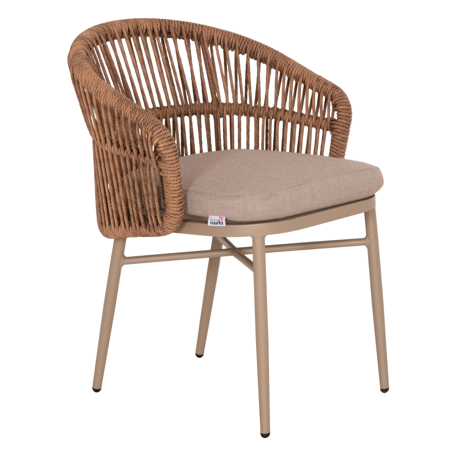 ΠΟΛΥΘΡΟΝΑ ΑΛΟΥΜΙΝΙΟΥ ORIN HM6265.03 ΚΑΠΟΥΤΣΙΝΟ- P.E.RATTAN ΣΕ ΦΥΣΙΚΟ 58x61x75Υεκ. 1