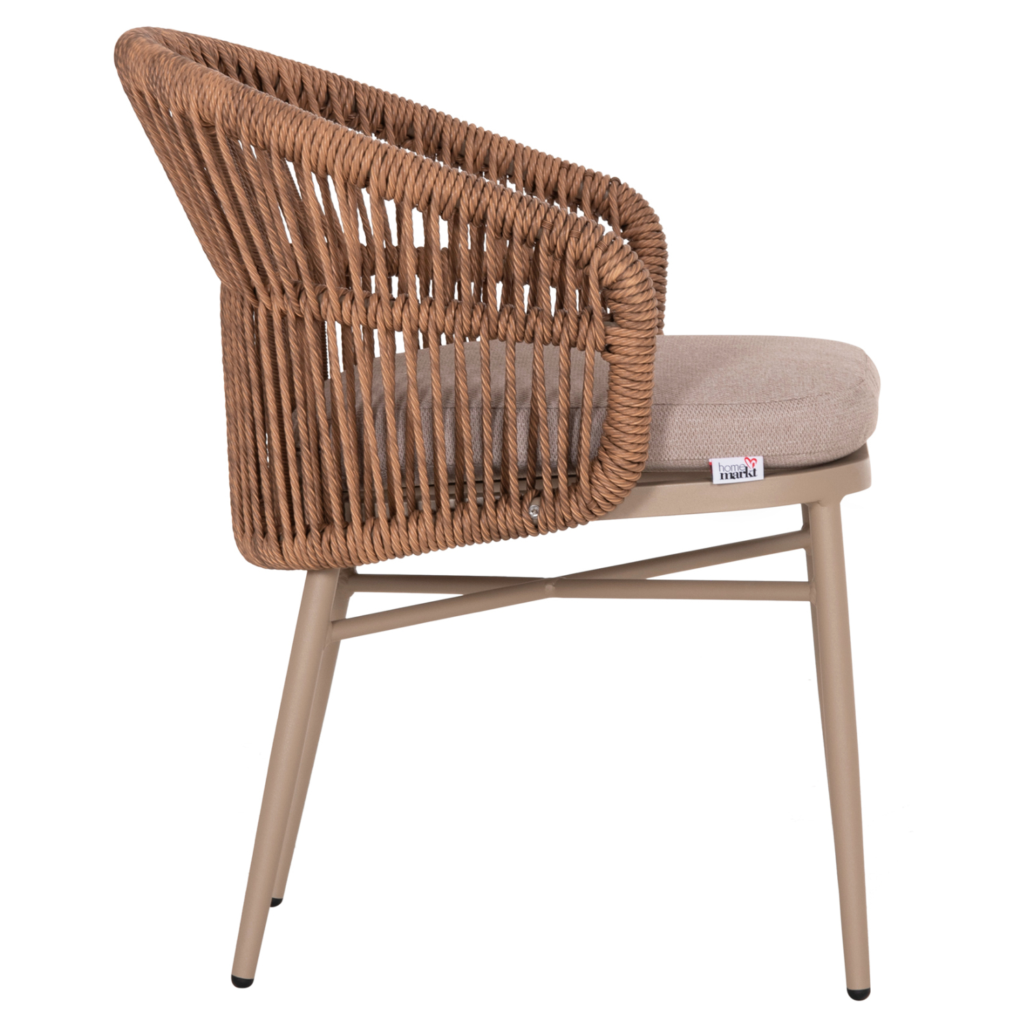 ΠΟΛΥΘΡΟΝΑ ΑΛΟΥΜΙΝΙΟΥ ORIN HM6265.03 ΚΑΠΟΥΤΣΙΝΟ- P.E.RATTAN ΣΕ ΦΥΣΙΚΟ 58x61x75Υεκ. 4
