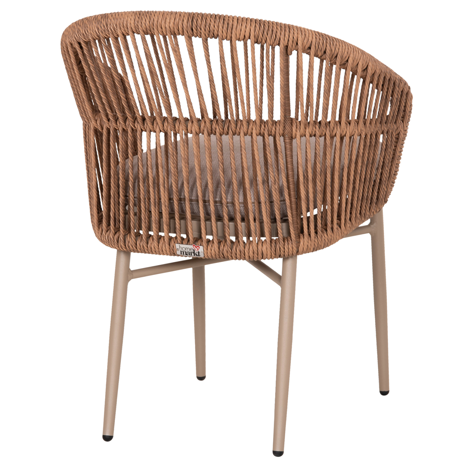 ΠΟΛΥΘΡΟΝΑ ΑΛΟΥΜΙΝΙΟΥ ORIN HM6265.03 ΚΑΠΟΥΤΣΙΝΟ- P.E.RATTAN ΣΕ ΦΥΣΙΚΟ 58x61x75Υεκ. 5