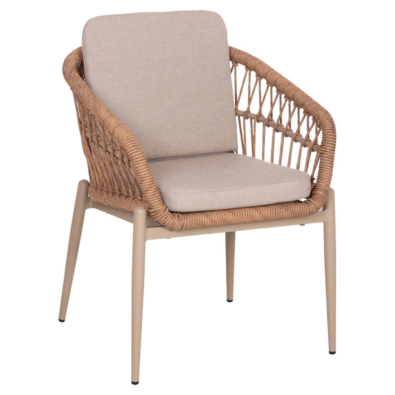 ΠΟΛΥΘΡΟΝΑ ΑΛΟΥΜΙΝΙΟΥ GALDIN HM6272.03 ΚΑΠΟΥΤΣΙΝΟ-P.E.RATTAN-ΜΠΕΖ ΥΦΑΣΜΑ 65x60x76Υεκ 1