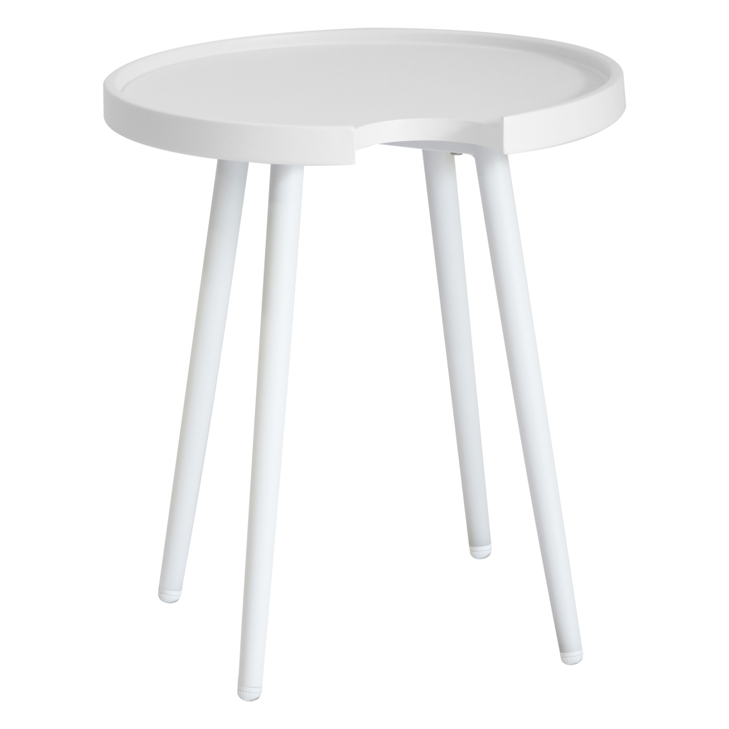 ΤΡΑΠΕΖΙ ΒΟΗΘΗΤΙΚΟ ΣΤΡΟΓΓΥΛΟ ΕΞ.ΧΩΡΟΥ TEROC HM6433.02 ΑΛΟΥΜΙΝΙΟ ΛΕΥΚΟ Φ47x53Υεκ 1