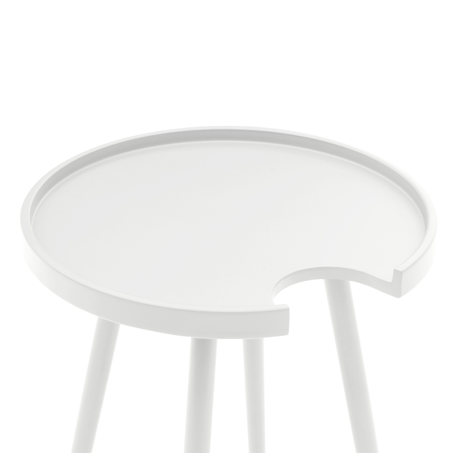 ΤΡΑΠΕΖΙ ΒΟΗΘΗΤΙΚΟ ΣΤΡΟΓΓΥΛΟ ΕΞ.ΧΩΡΟΥ TEROC HM6433.02 ΑΛΟΥΜΙΝΙΟ ΛΕΥΚΟ Φ47x53Υεκ 3