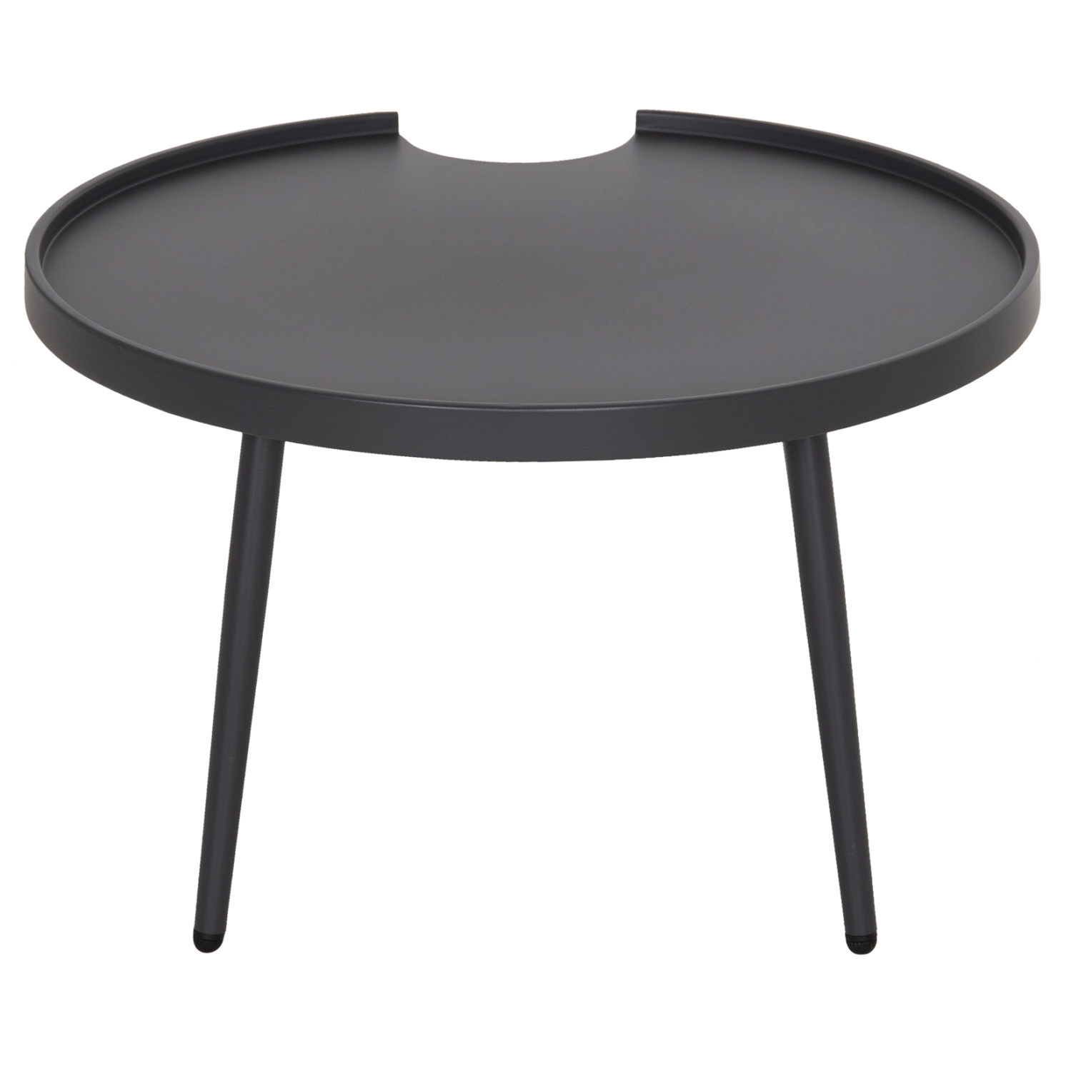 ΤΡΑΠΕΖΙ ΜΕΣΗΣ ΣΤΡΟΓΓΥΛΟ ΕΞ.ΧΩΡΟΥ TEROC HM6434.01 ΑΛΟΥΜΙΝΙΟ ΓΚΡΙ Φ70x44Υεκ 7