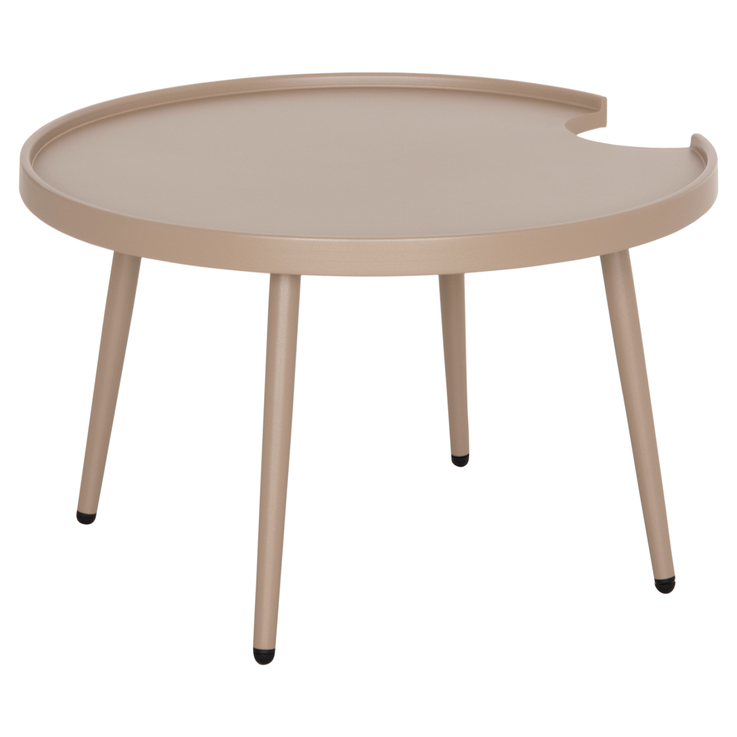 ΤΡΑΠΕΖΙ ΜΕΣΗΣ ΣΤΡΟΓΓΥΛΟ ΕΞ.ΧΩΡΟΥ TEROC HM6434.03 ΑΛΟΥΜΙΝΙΟ ΚΑΠΟΥΤΣΙΝΟ Φ70x44Υεκ 5