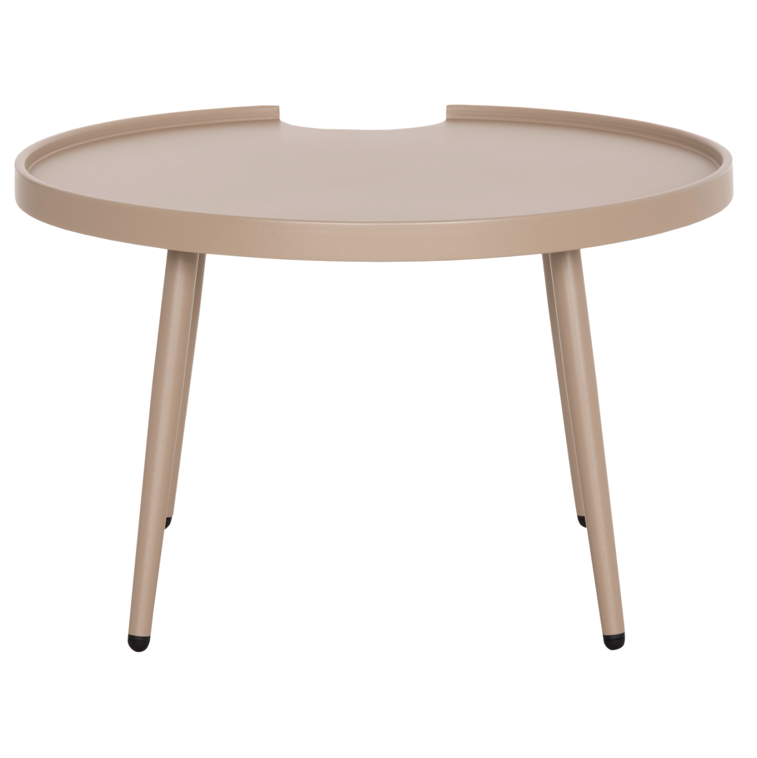 ΤΡΑΠΕΖΙ ΜΕΣΗΣ ΣΤΡΟΓΓΥΛΟ ΕΞ.ΧΩΡΟΥ TEROC HM6434.03 ΑΛΟΥΜΙΝΙΟ ΚΑΠΟΥΤΣΙΝΟ Φ70x44Υεκ 7