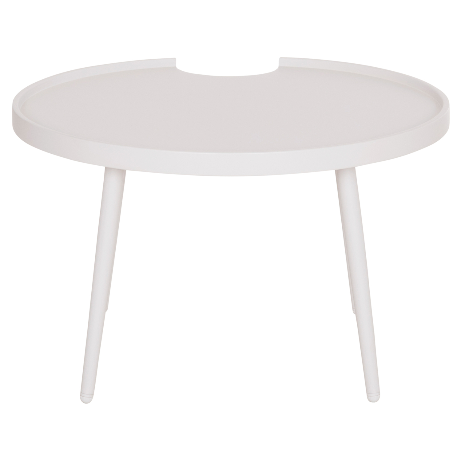 ΤΡΑΠΕΖΙ ΜΕΣΗΣ ΣΤΡΟΓΓΥΛΟ ΕΞ.ΧΩΡΟΥ TEROC HM6434.02 ΑΛΟΥΜΙΝΙΟ ΛΕΥΚΟ Φ70x44Υεκ 7