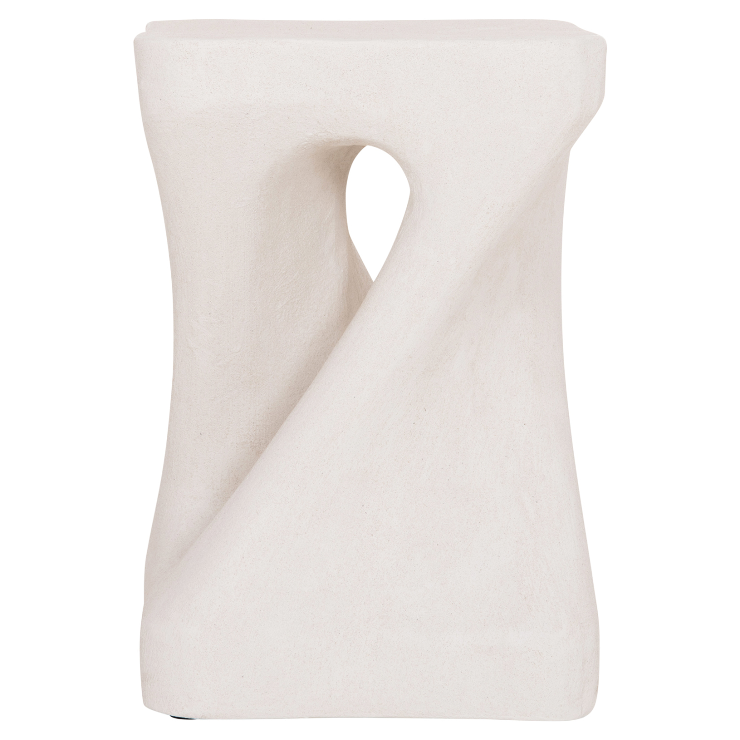 ΣΚΑΜΠΟ ΤΕΤΡΑΓΩΝΟ SANTORINI HM18337 ΠΟΛΥΡΗΤΙΝΗ--ΥΠΟΛΕΥΚΟ ΧΡΩΜΑ 30x30x45Yεκ 3