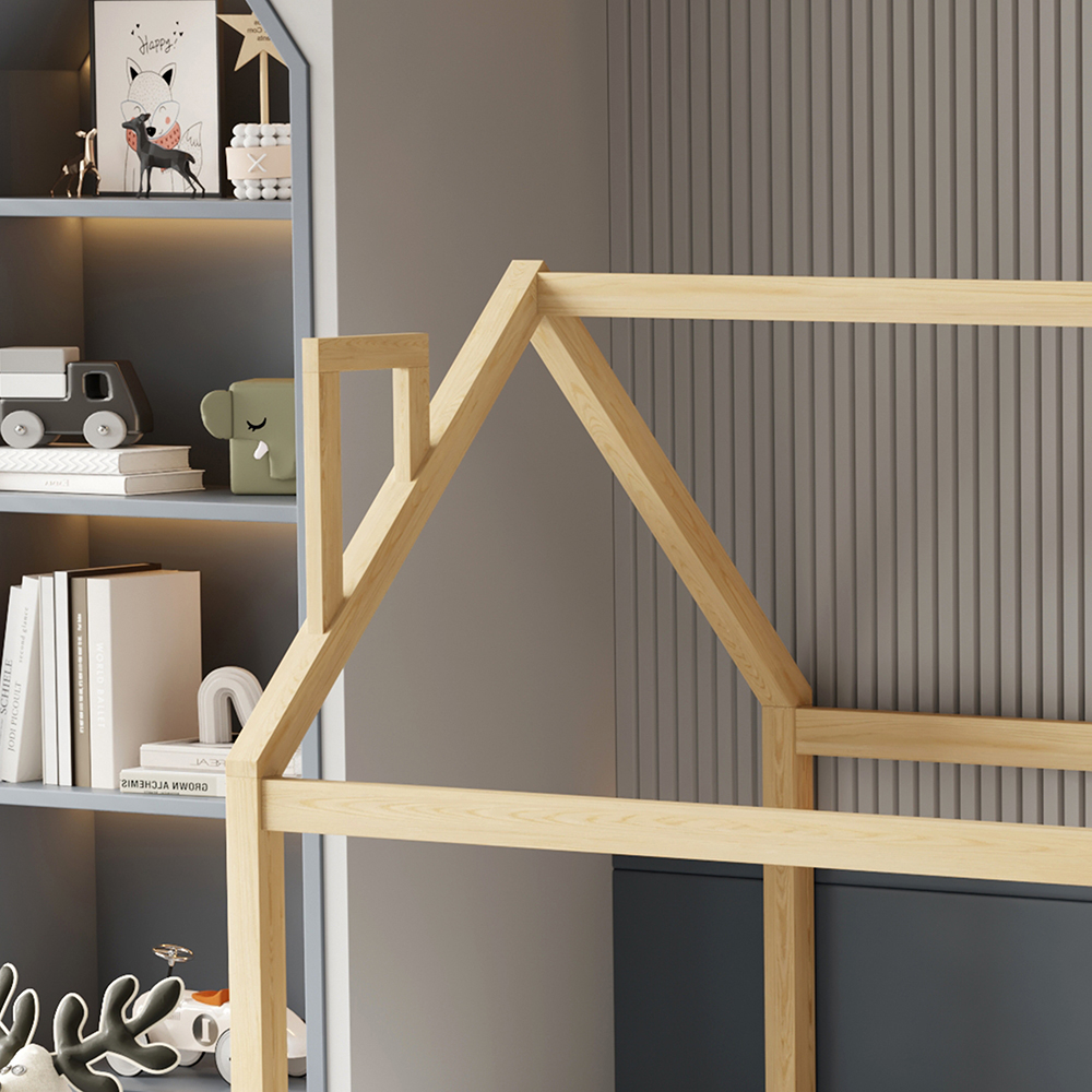 ΚΡΕΒΑΤΙ ΠΑΙΔΙΚΟ ΜΕ ΚΑΓΚΕΛΟ HOUSER HM706.01 τ.MONTESSORI ΞΥΛΟ ΠΕΥΚΟ ΦΥΣΙΚΟ-190x90εκ 6