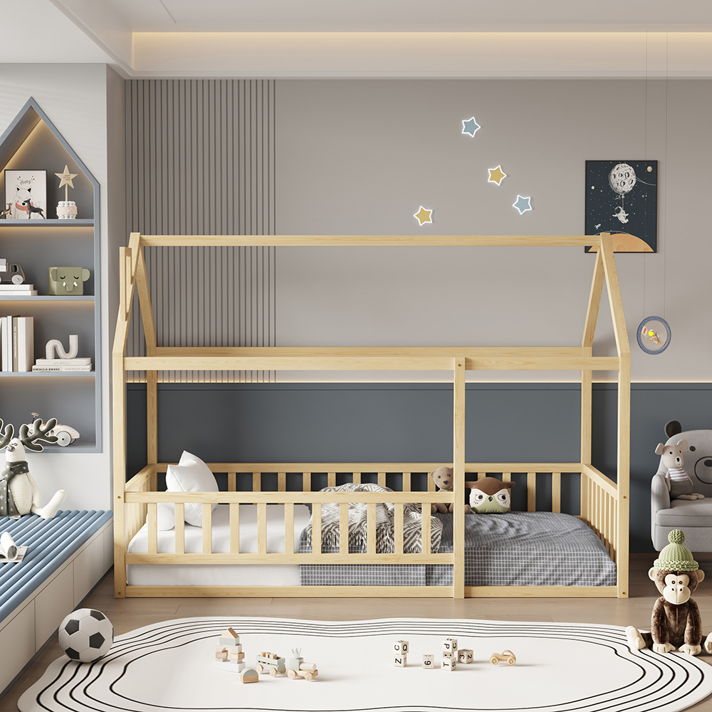 ΚΡΕΒΑΤΙ ΠΑΙΔΙΚΟ ΜΕ ΚΑΓΚΕΛΟ HOUSER HM706.01 τ.MONTESSORI ΞΥΛΟ ΠΕΥΚΟ ΦΥΣΙΚΟ-190x90εκ 9