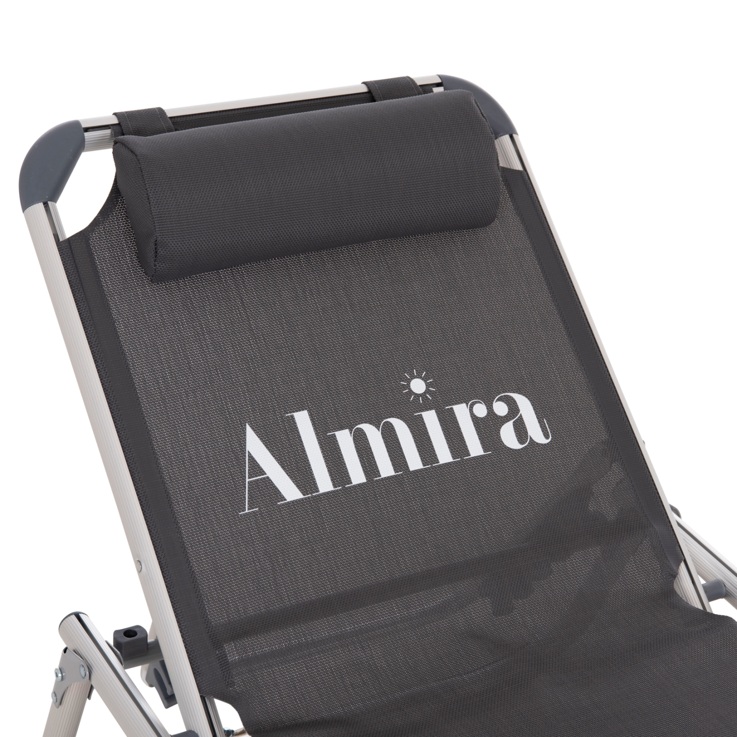 ΞΑΠΛΩΣΤΡΑ ΠΑΡΑΛΙΑΣ ΑΛΟΥΜΙΝΙΟΥ ΒΑΡ.ΤΥΠΟΥ ALMIRA HM5054.10 ΓΚΡΙ TEXTILENE 187x59x78Υεκ 8