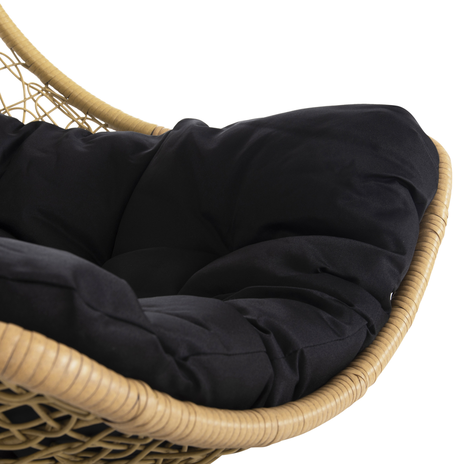 ΚΡΕΜΑΣΤΗ ΠΟΛΥΘΡΟΝΑ ΦΩΛΙΑ MILLIE HM5996.04 ΜΕΤΑΛΛΟ ΜΑΥΡΟ-ΣΥΝΘ.RATTAN ΜΠΕΖ Φ95x195Υεκ. 8