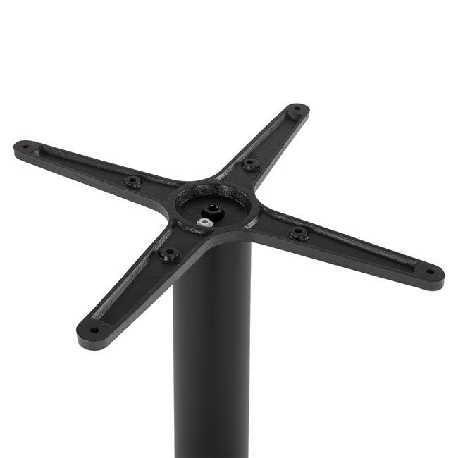 ΒΑΣΗ BAR ΜΕΤΑΛΛΙΚΗ ΜΑΥΡΗ ΜΑΤ 45Χ45Χ108εκ. ΜΕ ΡΕΓΟΥΛΑΤΟΡΟΥΣ HM439 4