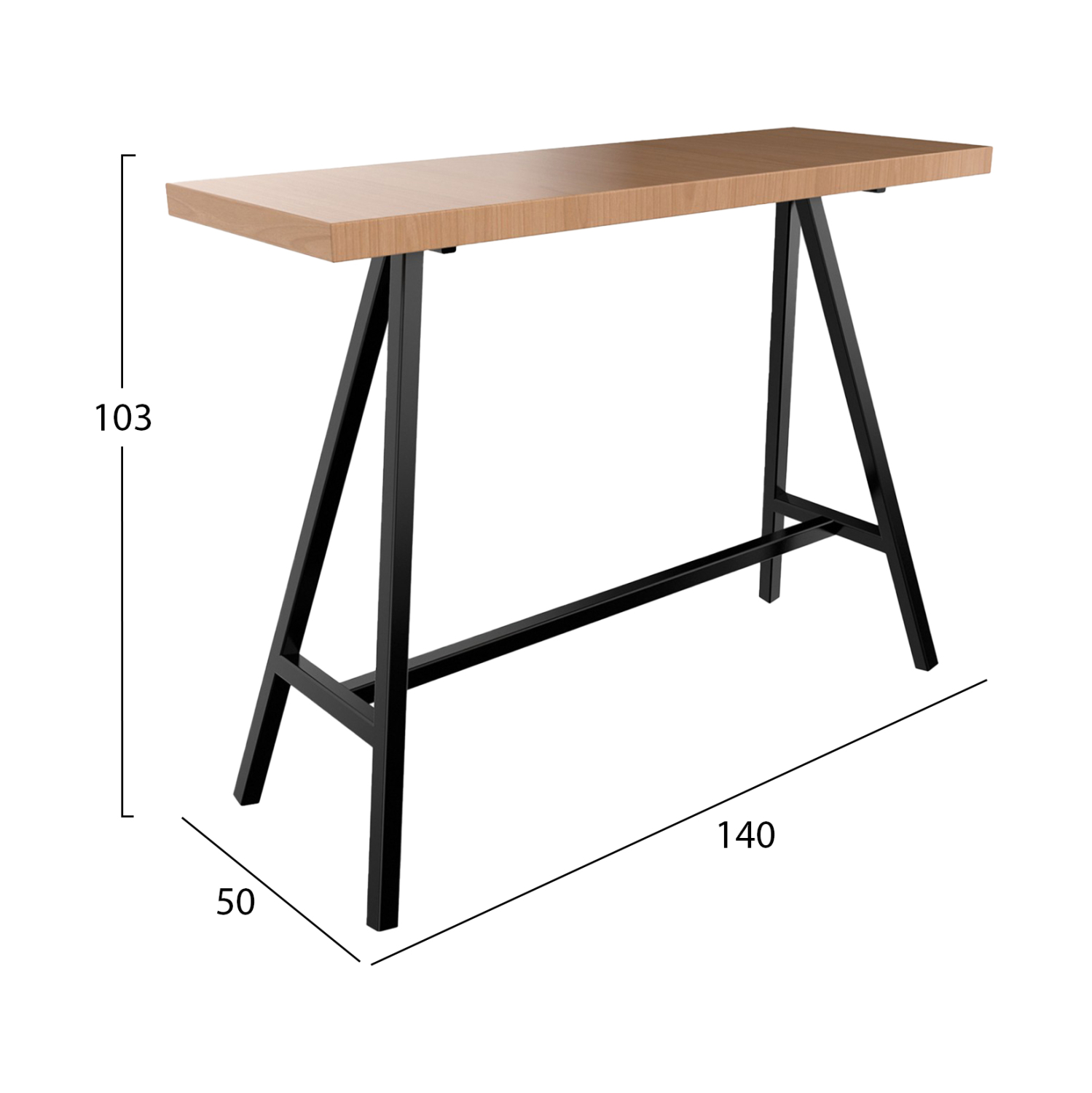 ΒΑΣΗ ΜΠΑΡ ΓΙΑ ΕΠΙΦΑΝΕΙΑ Η/Β TS929 140x50x103 εκ. 2