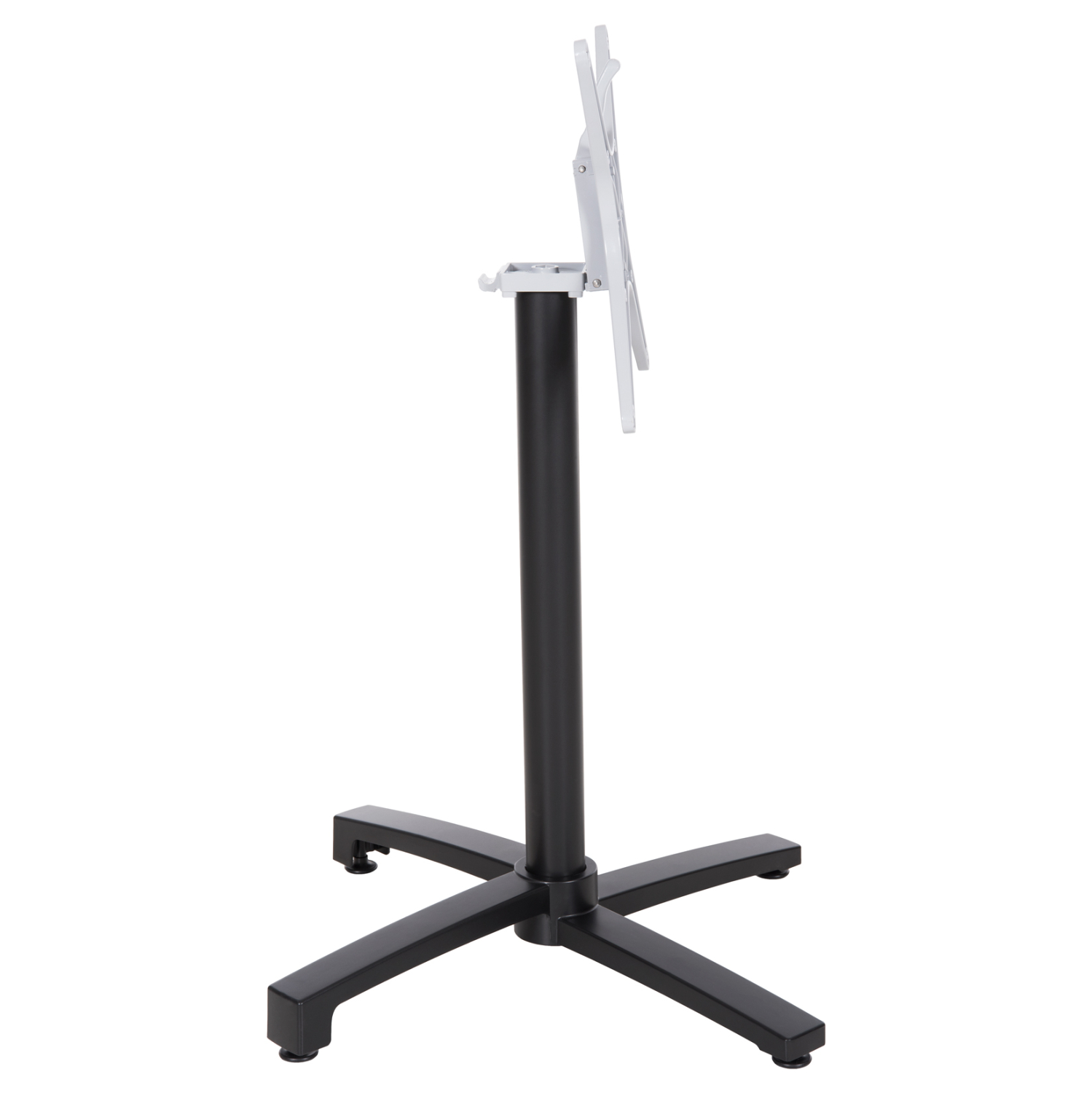 ΒΑΣΗ ΑΛΟΥΜΙΝΙΟΥ ΠΤΥΣΣΟΜΕΝΗ HM459.01 ΜΑΥΡΟ ΜΑΤ 69Χ69Χ73Υεκ. ΜΕ ΣΤΑΥΡΟ 48Χ48εκ. 4