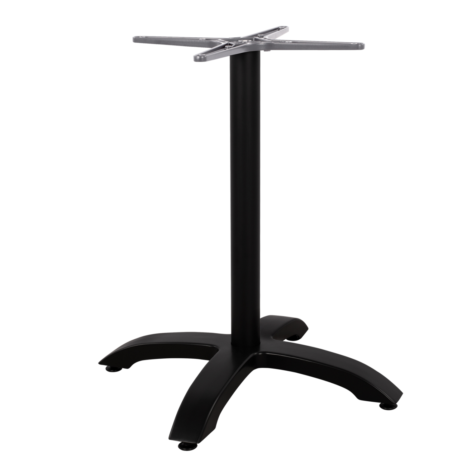 ΒΑΣΗ ΑΛΟΥΜΙΝΙΟΥ HM460.01 ΜΑΥΡΟ ΜΑΤ 66Χ66Χ72Υεκ. ΜΕ ΣΤΑΥΡΟ 48Χ48εκ. 1