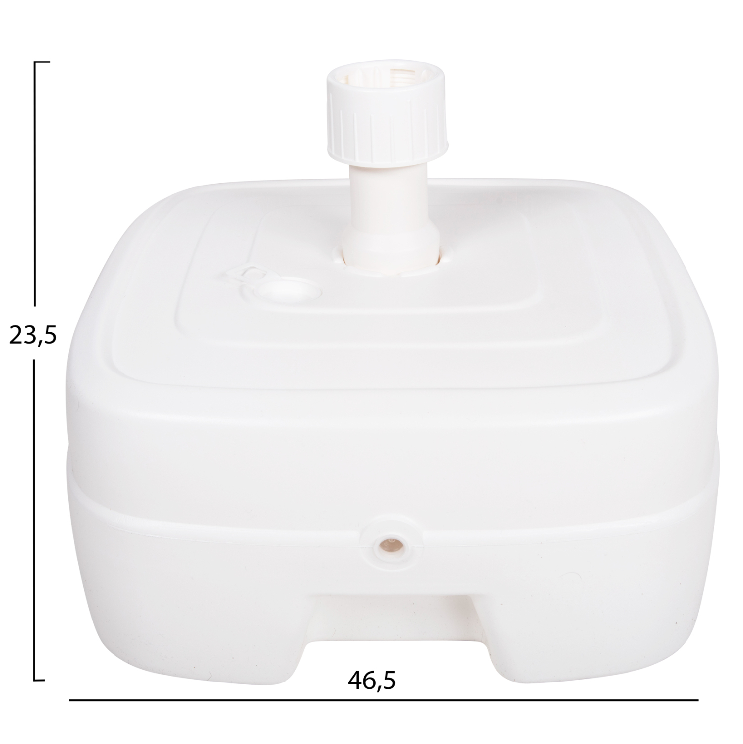 ΠΛΑΣΤΙΚΗ ΒΑΣΗ ΟΜΠΡΕΛΑΣ ΜΕ ΡΟΔΑ SOLBAS HM6113.01 ΛΕΥΚΗ- ΚΟΝΤΑΡΙ 33/50mm 46,5x23,5Υ 2