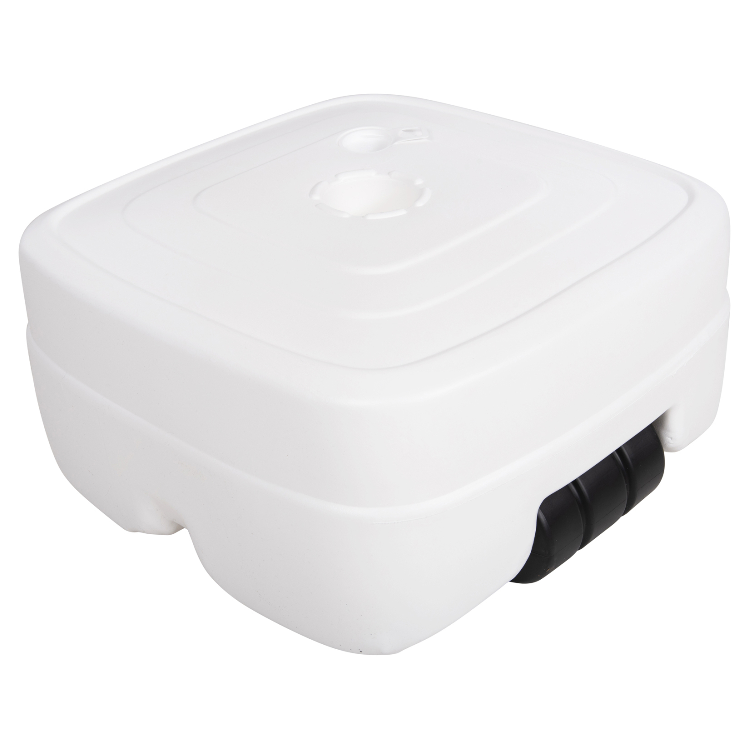 ΠΛΑΣΤΙΚΗ ΒΑΣΗ ΟΜΠΡΕΛΑΣ ΜΕ ΡΟΔΑ SOLBAS HM6113.01 ΛΕΥΚΗ- ΚΟΝΤΑΡΙ 33/50mm 46,5x23,5Υ 3