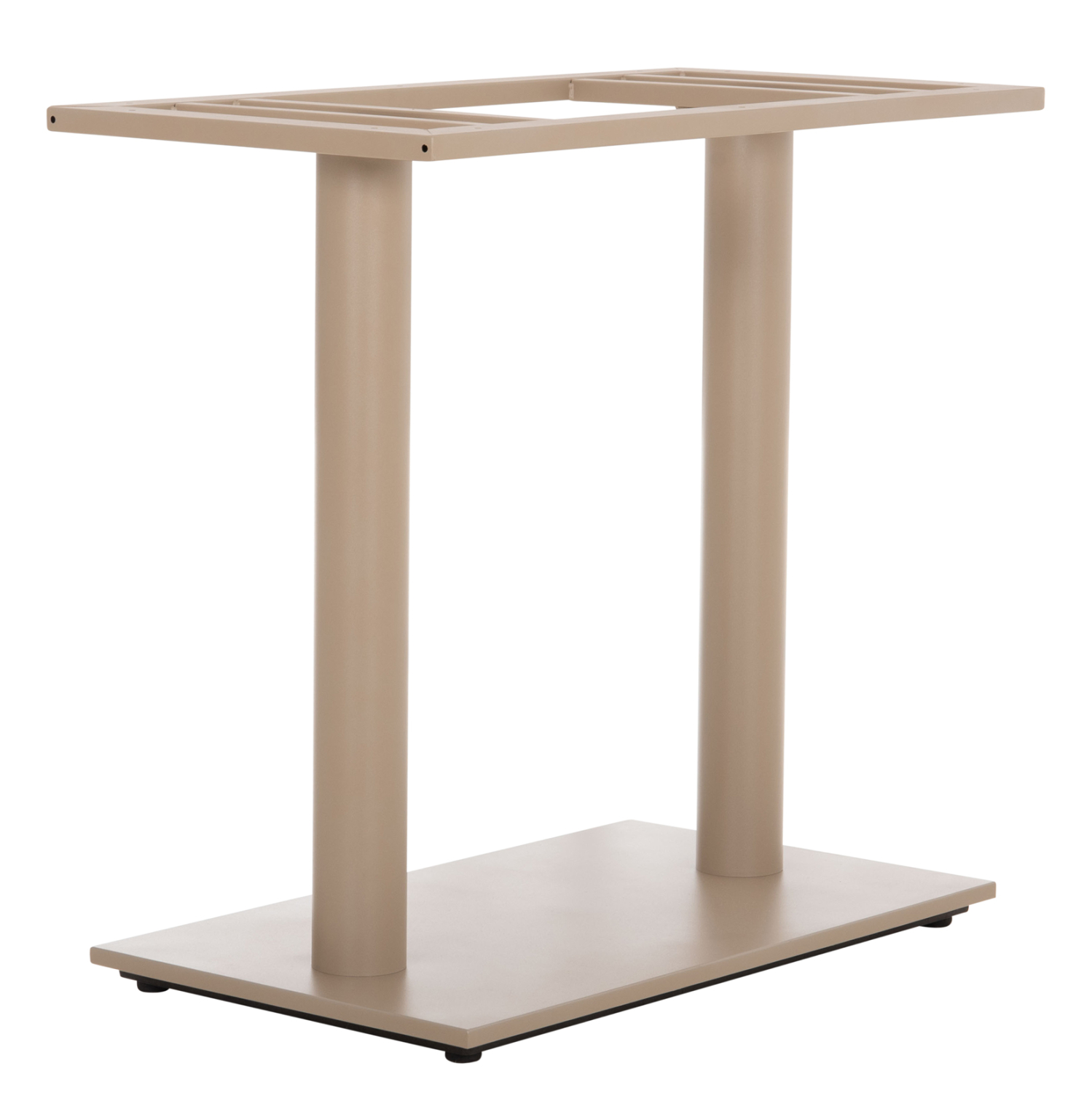 ΒΑΣΗ ΤΡΑΠΕΖΙΟΥ ΜΕΤΑΛΛΙΚΗ ΔΙΠΛΗ HM435.25 ΚΑΠΟΥΤΣΙΝΟ ΜΑΤ ΜΕ ΡΕΓΟΥΛΑΤΟΡΟΥΣ 80Χ40Χ72Υεκ. 4