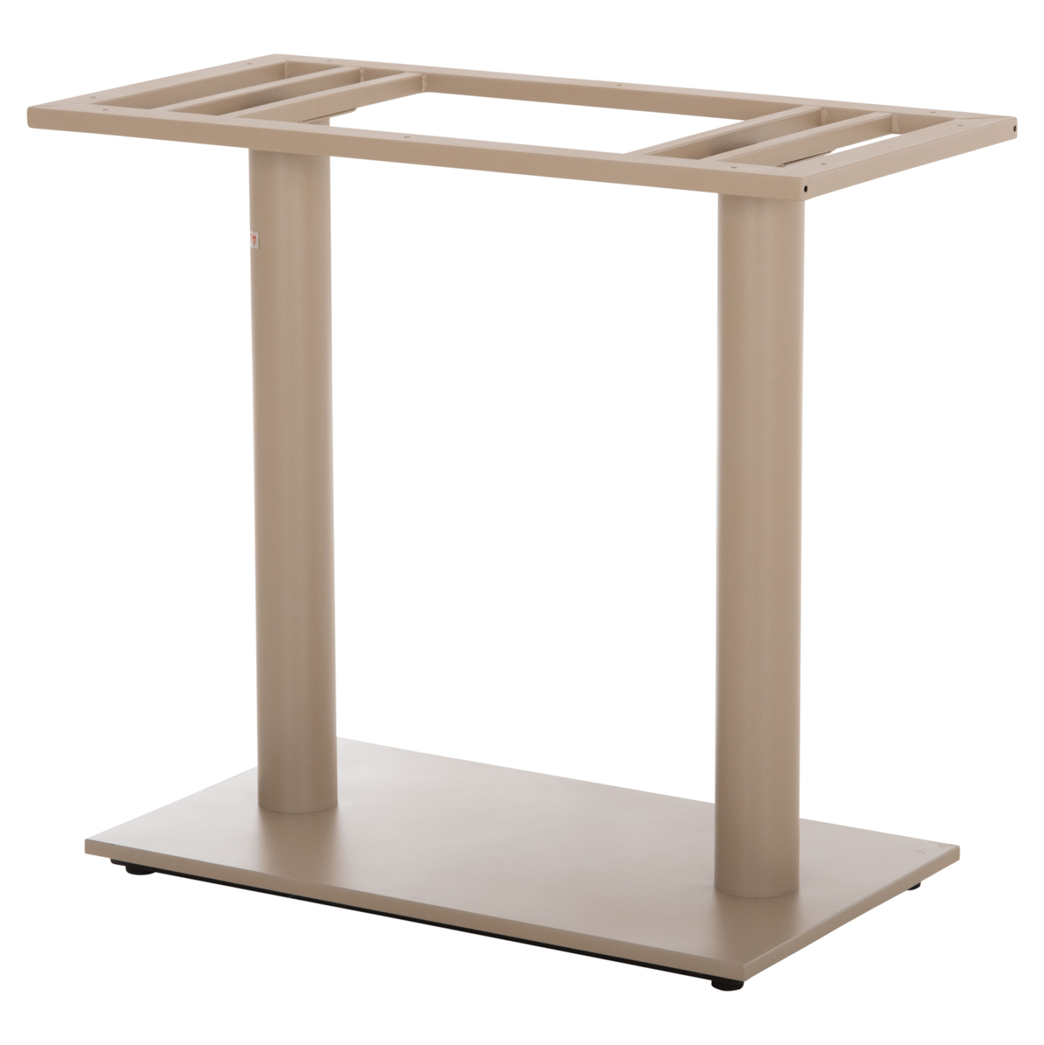 ΒΑΣΗ ΤΡΑΠΕΖΙΟΥ ΜΕΤΑΛΛΙΚΗ ΔΙΠΛΗ HM435.25 ΚΑΠΟΥΤΣΙΝΟ ΜΑΤ ΜΕ ΡΕΓΟΥΛΑΤΟΡΟΥΣ 80Χ40Χ72Υεκ. 6