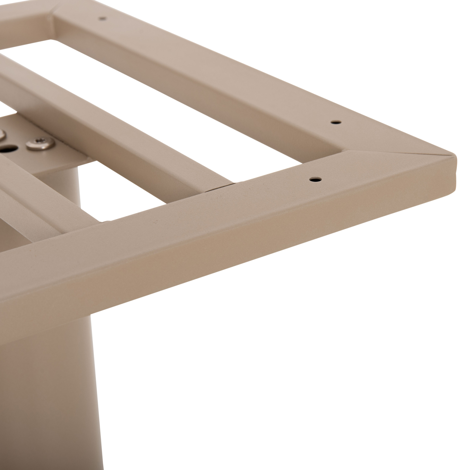 ΒΑΣΗ ΤΡΑΠΕΖΙΟΥ ΜΕΤΑΛΛΙΚΗ ΔΙΠΛΗ HM435.25 ΚΑΠΟΥΤΣΙΝΟ ΜΑΤ ΜΕ ΡΕΓΟΥΛΑΤΟΡΟΥΣ 80Χ40Χ72Υεκ. 7