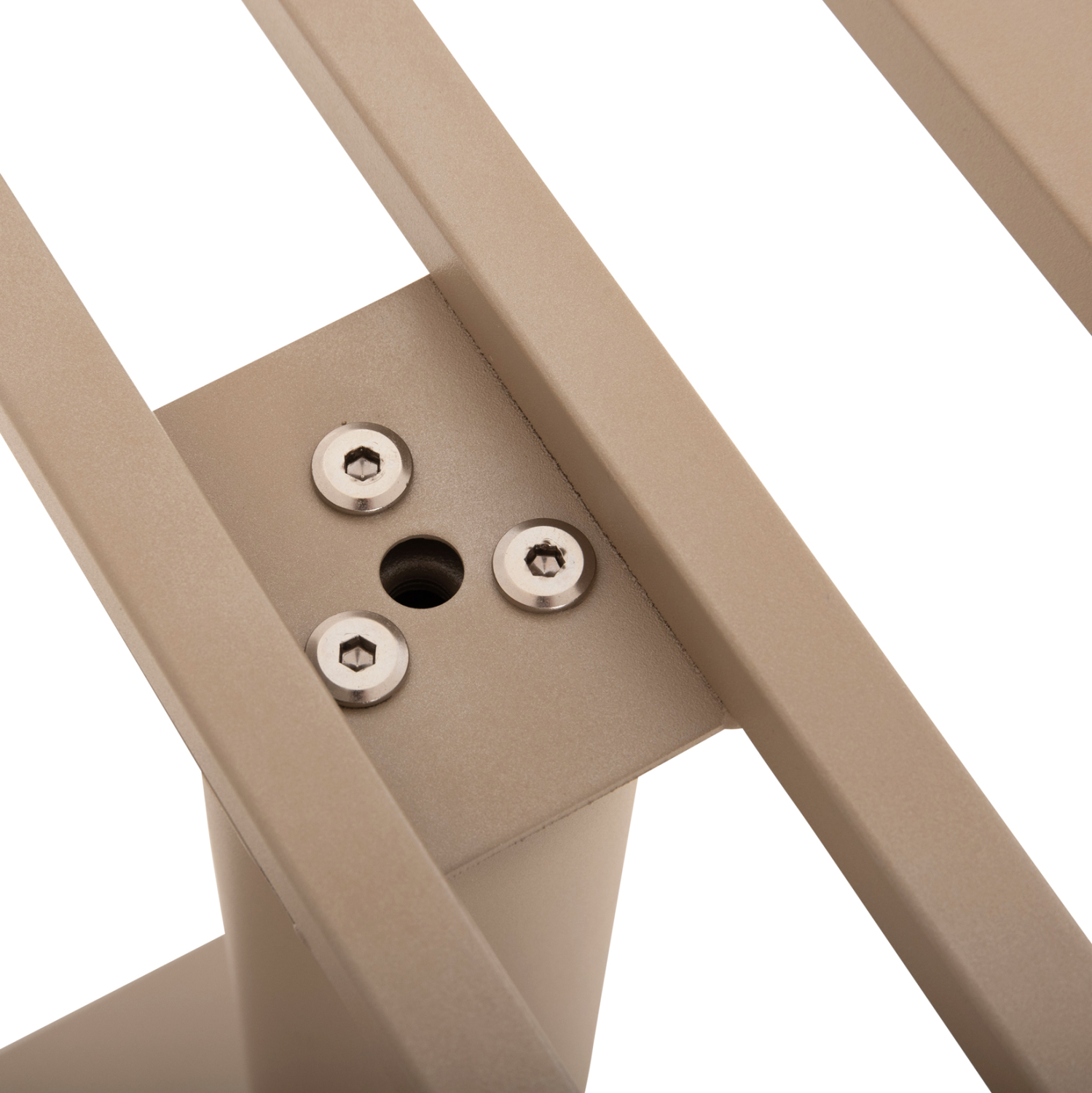 ΒΑΣΗ ΤΡΑΠΕΖΙΟΥ ΜΕΤΑΛΛΙΚΗ ΔΙΠΛΗ HM435.25 ΚΑΠΟΥΤΣΙΝΟ ΜΑΤ ΜΕ ΡΕΓΟΥΛΑΤΟΡΟΥΣ 80Χ40Χ72Υεκ. 8