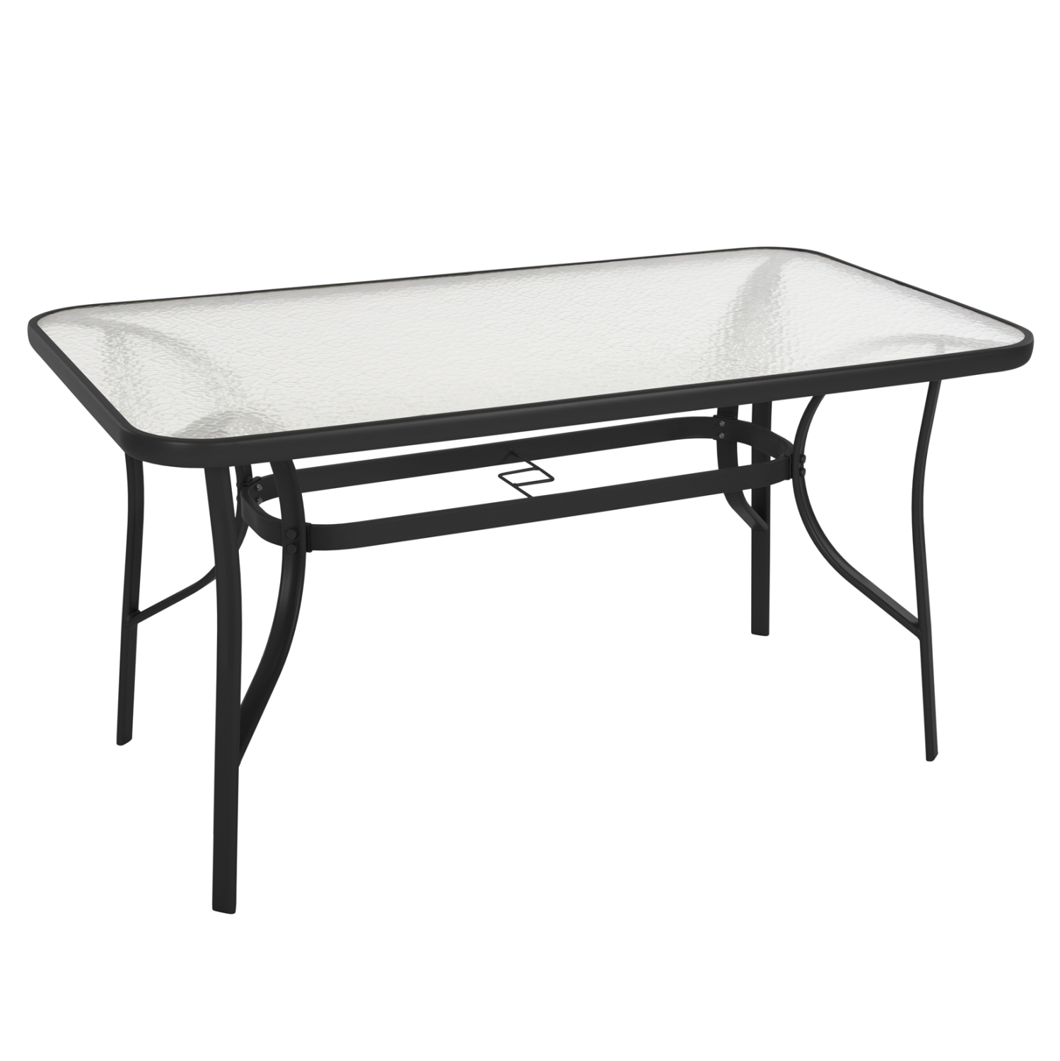 ΤΡΑΠΕΖΙ BRUNO HM5106.03 ΜΑΥΡΟ ΜΕΤΑΛΛΙΚΟ ΜΕ ΓΥΑΛΙΝΗ ΕΠΙΦΑΝΕΙΑ 140Χ80Χ72Υεκ 1