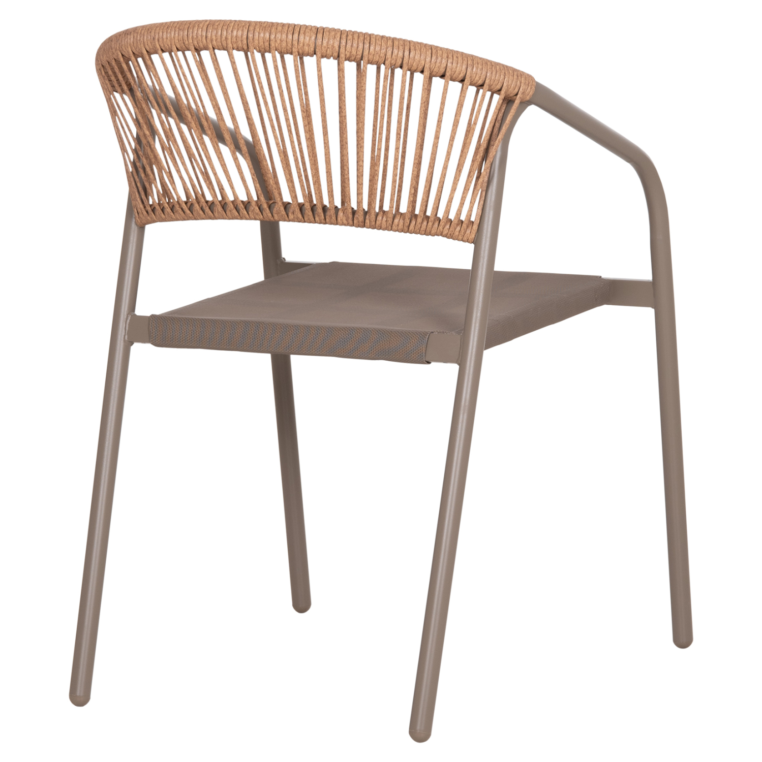 ΠΟΛΥΘΡΟΝΑ HOMAN HM6430.04 ΣΑΜΠΑΝΙ ΜΕΤΑΛΛΟ &amp; TEXTILENE--ΜΠΕΖ P.E.RATTAN 53x58x75Υεκ 5