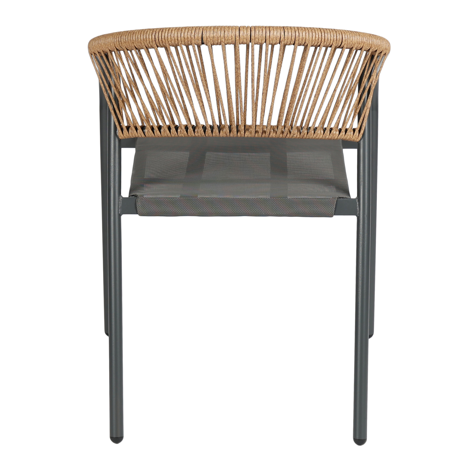 ΠΟΛΥΘΡΟΝΑ HOMAN HM6430.01 ΓΚΡΙ ΜΕΤΑΛΛΟ &amp; TEXTILENE--ΜΠΕΖ P.E.RATTAN 53x58x75Υεκ 5