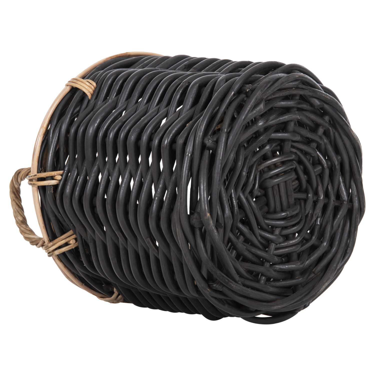 ΣΕΤ 2 ΚΑΛΑΘΙΑ POTTS HM4379 ΜΑΥΡO&amp;ΦΥΣΙΚΟ ΧΡΩΜΑ- CL RATTAN Φ61+Φ45εκ. 5