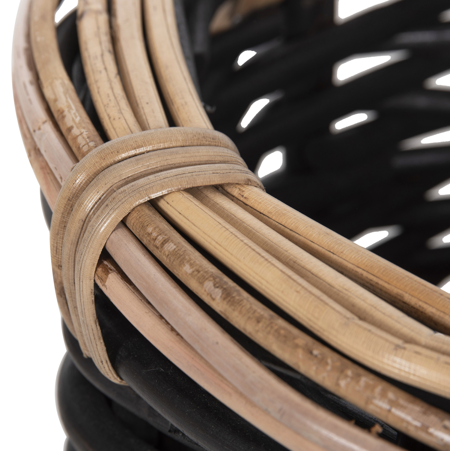 ΣΕΤ 2 ΚΑΛΑΘΙΑ POTTS HM4379 ΜΑΥΡO&amp;ΦΥΣΙΚΟ ΧΡΩΜΑ- CL RATTAN Φ61+Φ45εκ. 7