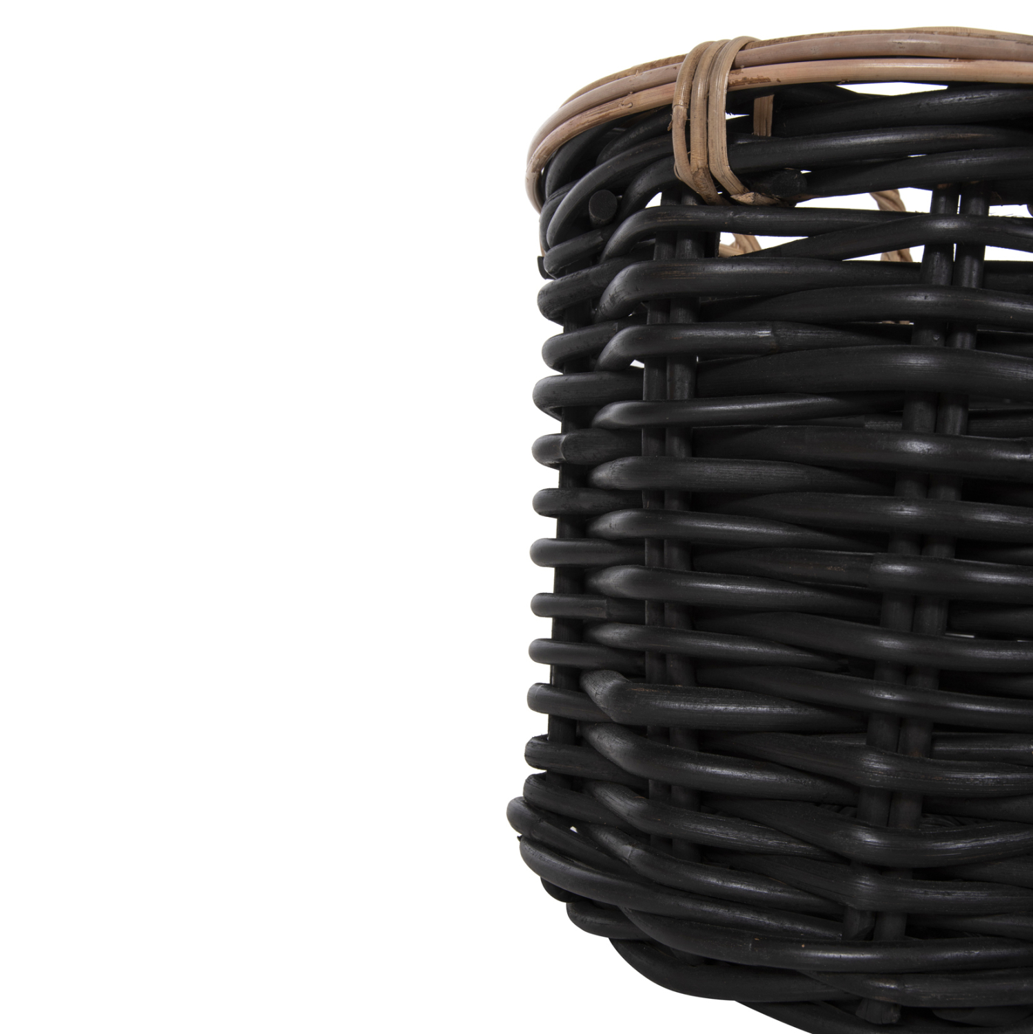 ΣΕΤ 2 ΚΑΛΑΘΙΑ POTTS HM4379 ΜΑΥΡO&amp;ΦΥΣΙΚΟ ΧΡΩΜΑ- CL RATTAN Φ61+Φ45εκ. 8