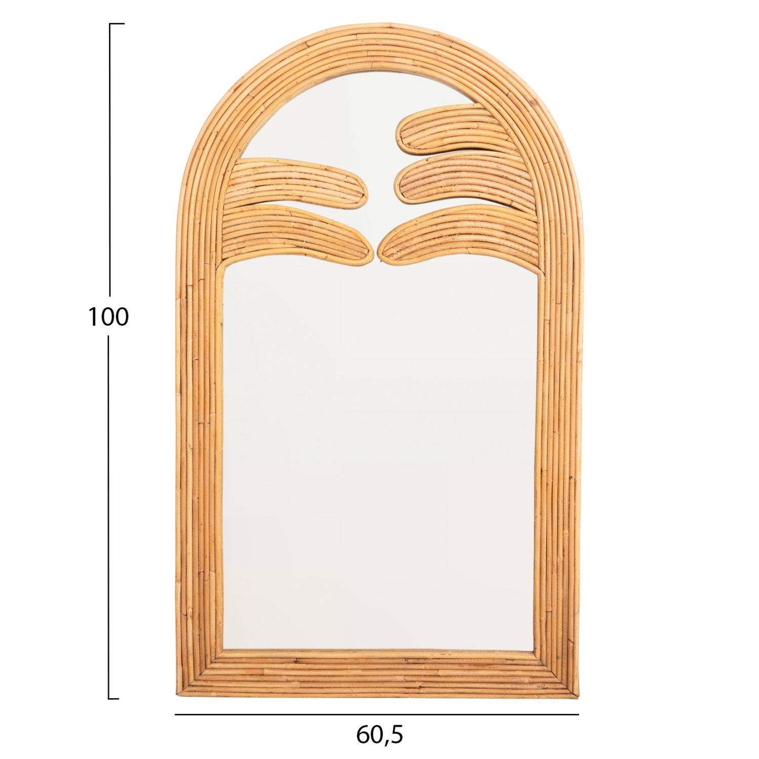 ΚΑΘΡΕΠΤΗΣ ΤΟΙΧΟΥ REFLECT HM4367 ΦΥΣΙΚΟ RATTAN 60x4,5x100Υεκ. 2