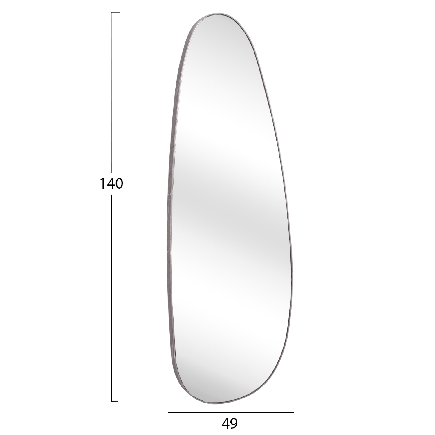 ΚΑΘΡΕΠΤΗΣ ΤΟΙΧΟΥ CRITHER HM4486.02 ΜΕ ΠΛΑΙΣΙΟ MDF ΣΕ GREY MARBLE ΧΡΩΜΑ 49x140Υεκ. 2