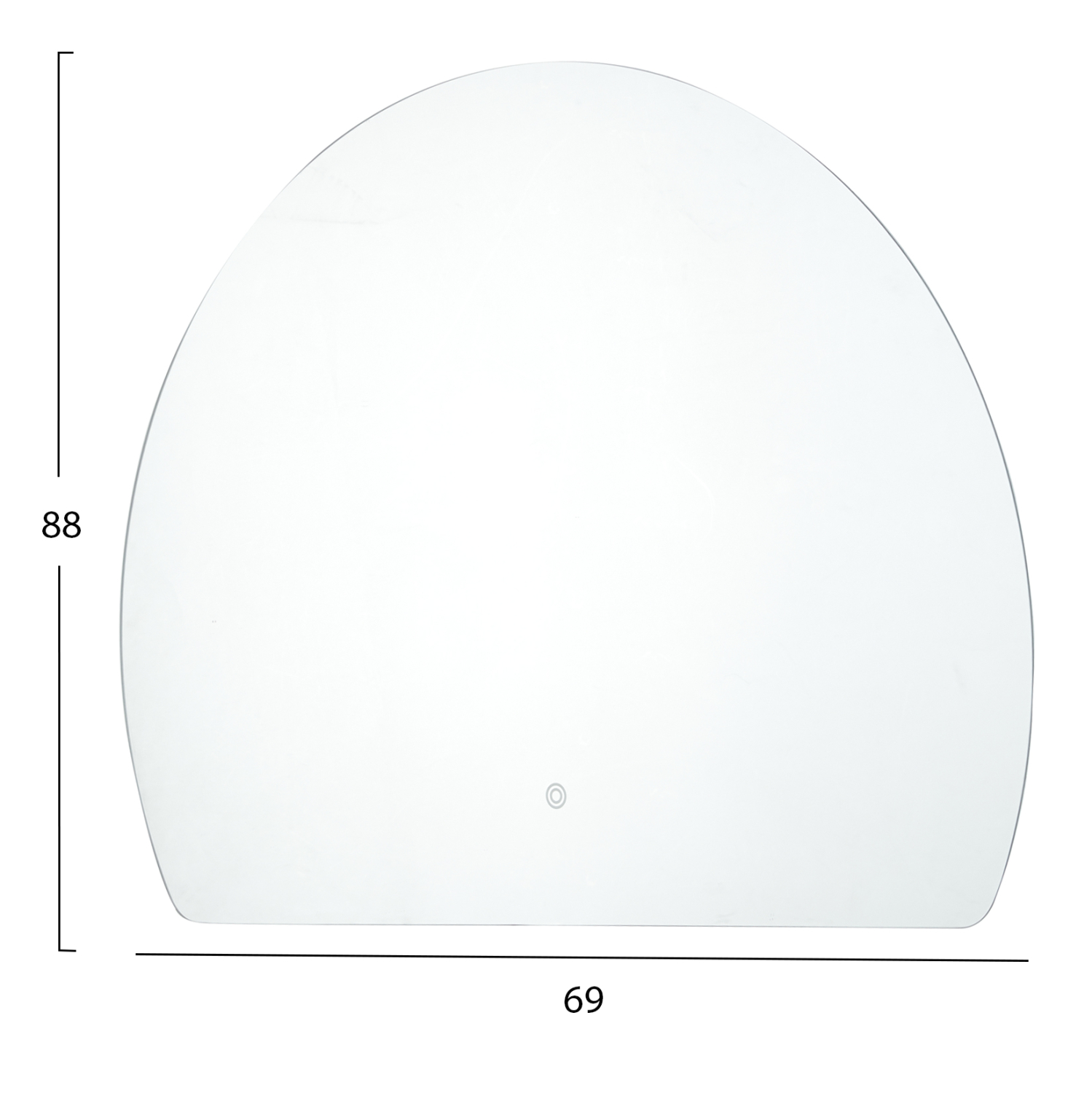 ΚΑΘΡΕΠΤΗΣ TOIXOY ΣΕΙΡΑ TORCH HM4491 ΧΩΡΙΣ ΠΛΑΙΣΙΟ-LED ΟΠΙΣΘΙΟΣ ΦΩΤΙΣΜΟΣ 89x69Υεκ. 2