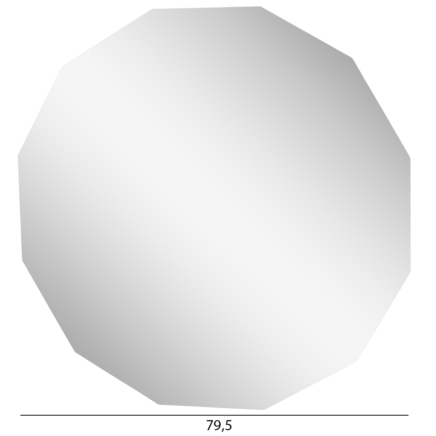 ΚΑΘΡΕΠΤΗΣ ΤΟΙΧΟΥ ΠΟΛΥΓΩΝΙΚΟΣ CANE HM4494 ΧΩΡΙΣ ΠΛΑΙΣΙΟ Φ79,5εκ. 2