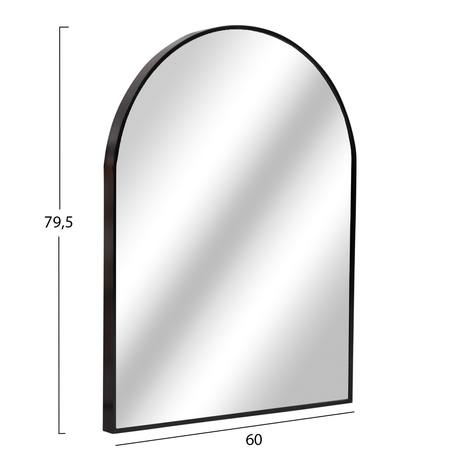 ΚΑΘΡΕΠΤΗΣ ΤΟΙΧΟΥ ΣΕΙΡΑ ARCHER HM4501 ΠΛΑΙΣΙΟ ΑΛΟΥΜΙΝΙΟΥ ΜΑΥΡΟ 60x79,5Υεκ 2