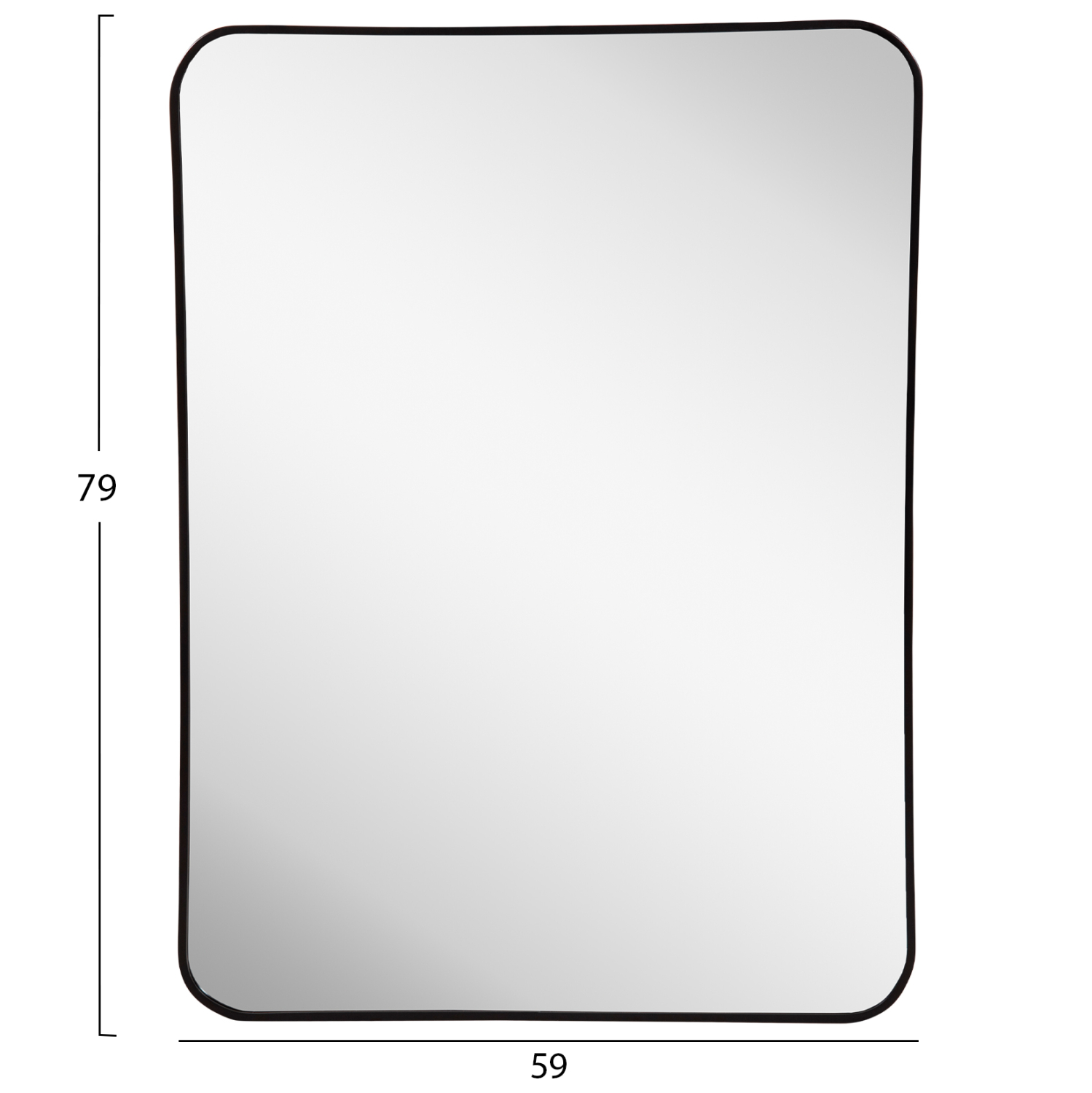 ΚΑΘΡΕΠΤΗΣ ΤΟΙΧΟΥ ΣΕΙΡΑ ARCHER HM4502 ΠΛΑΙΣΙΟ ΑΛΟΥΜΙΝΙΟΥ ΜΑΥΡΟ 59x79Υεκ 2