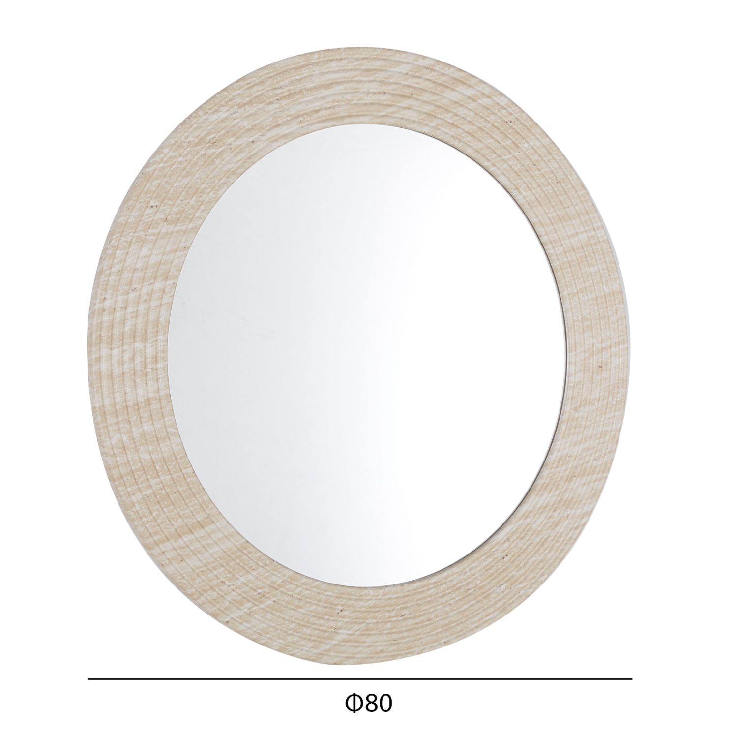ΚΑΘΡΕΠΤΗΣ ΤΟΙΧΟΥ FONTE HM4880 ΠΛΑΙΣΙΟ MDF ΜΕ PVC ΣΕ ΧΡΩΜΑΤΙΣΜΟ ΤΡΑΒΕΡΤΙΝΑΣ Φ80εκ. 3