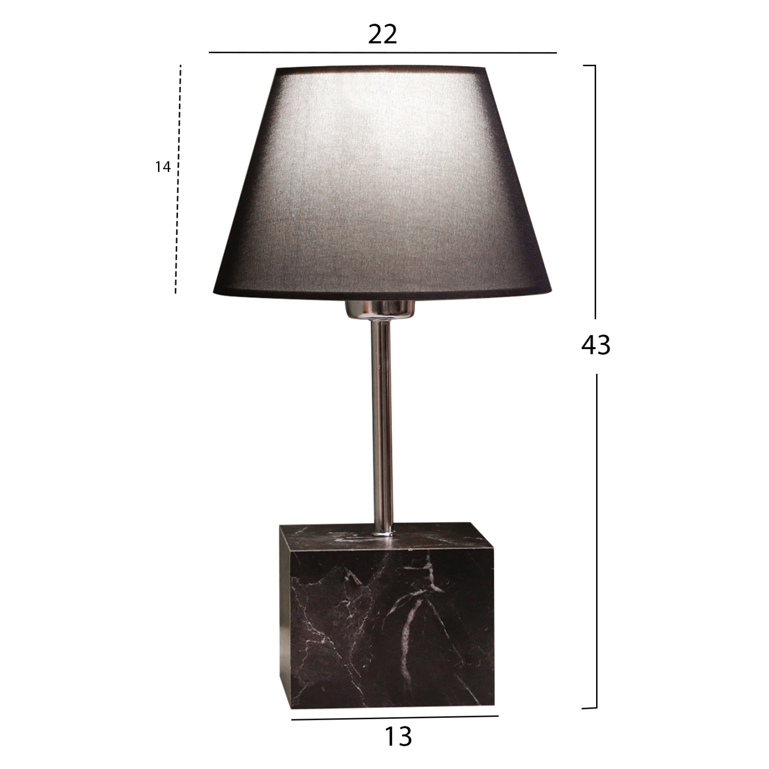 ΦΩΤΙΣΤΙΚΟ ΕΠΙΤΡΑΠΕΖΙΟ HM7594.02 13x13x43 εκ. 2