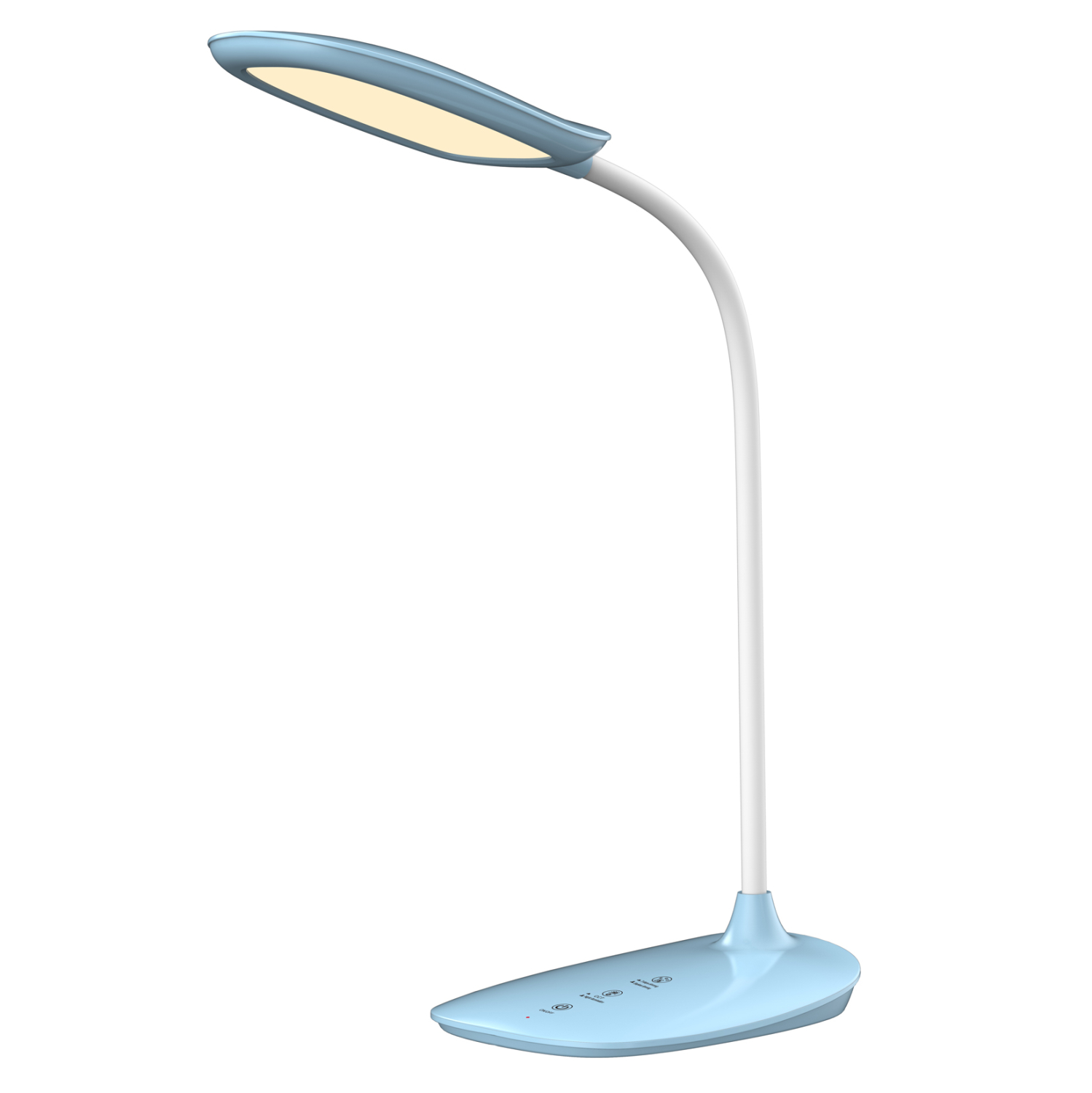 ΦΩΤΙΣΤΙΚΟ ΓΡΑΦΕΙΟΥ LED BLAIN HM4444.03 ΓΑΛΑΖΙΟ-ΛΕΥΚΟ ABS 13,6x17,7x40Υ εκ. 1